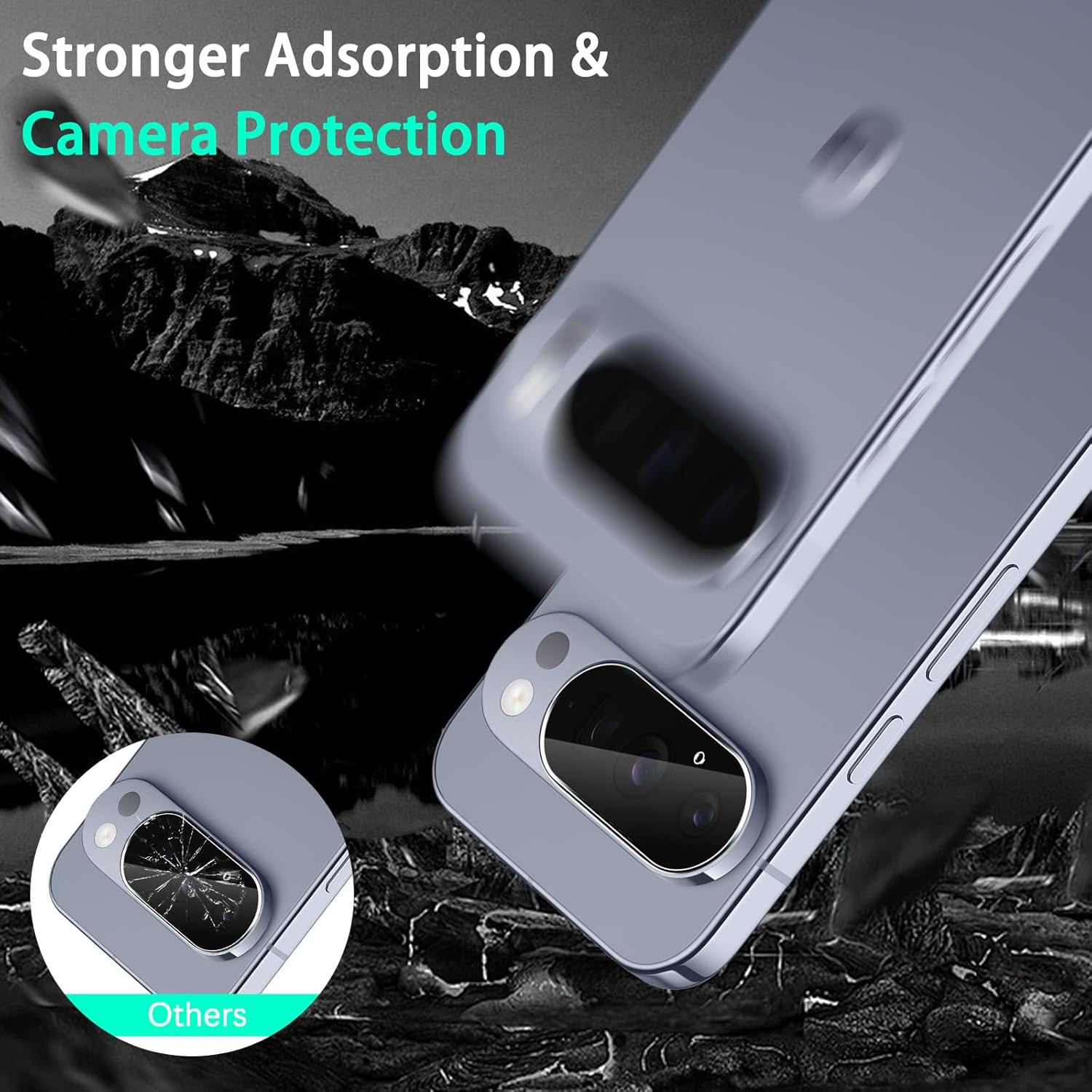 Aerku Camera Protection for Google Pixel 10 Pro XL for Tempered Glass, Pack of 3 Anti-Scratch Camera Screen Protector, 9H Hardness Camera Protection Film, Bubble-Free Tempered Glass Film, HD Screen image number 2