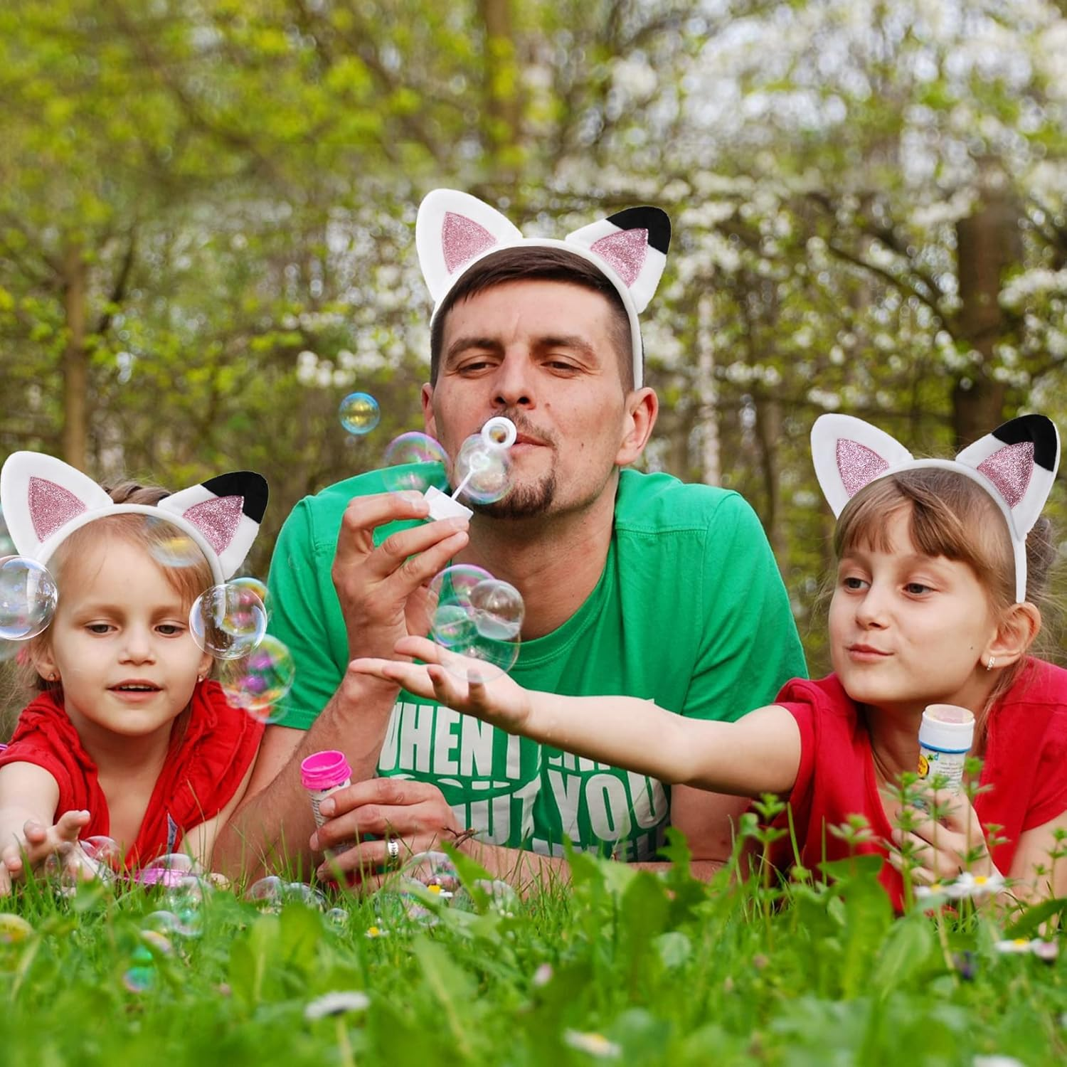 Creatoy Cat Ears Headbands for Kids Toddler Halloween Headband Glitter Hairband Accessories Birthday Party Supplies image number 6