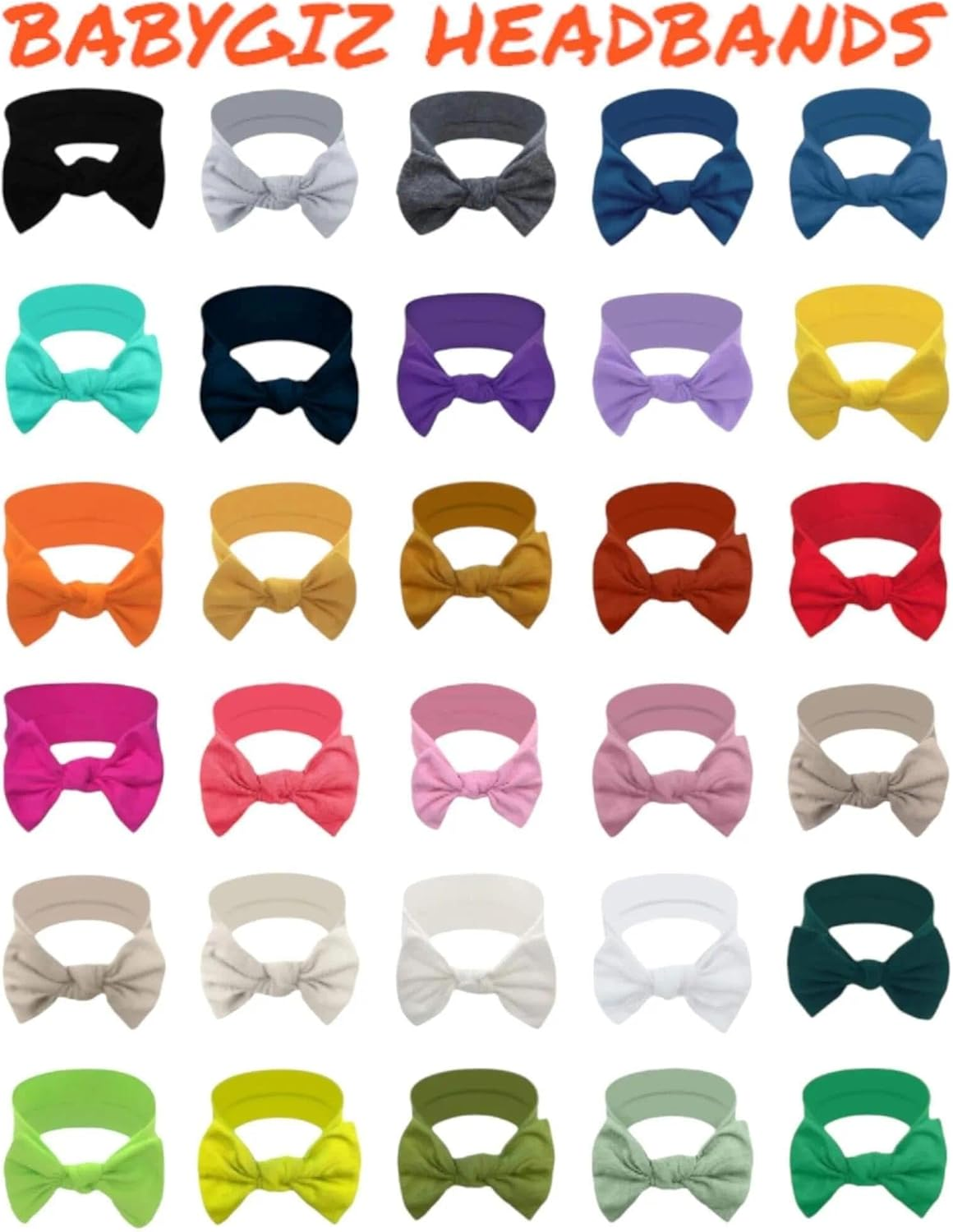 Cotton Infant Headbands with Bow Design - Handmade Baby Hair Bands for Everyday & Special Occasions image number 4