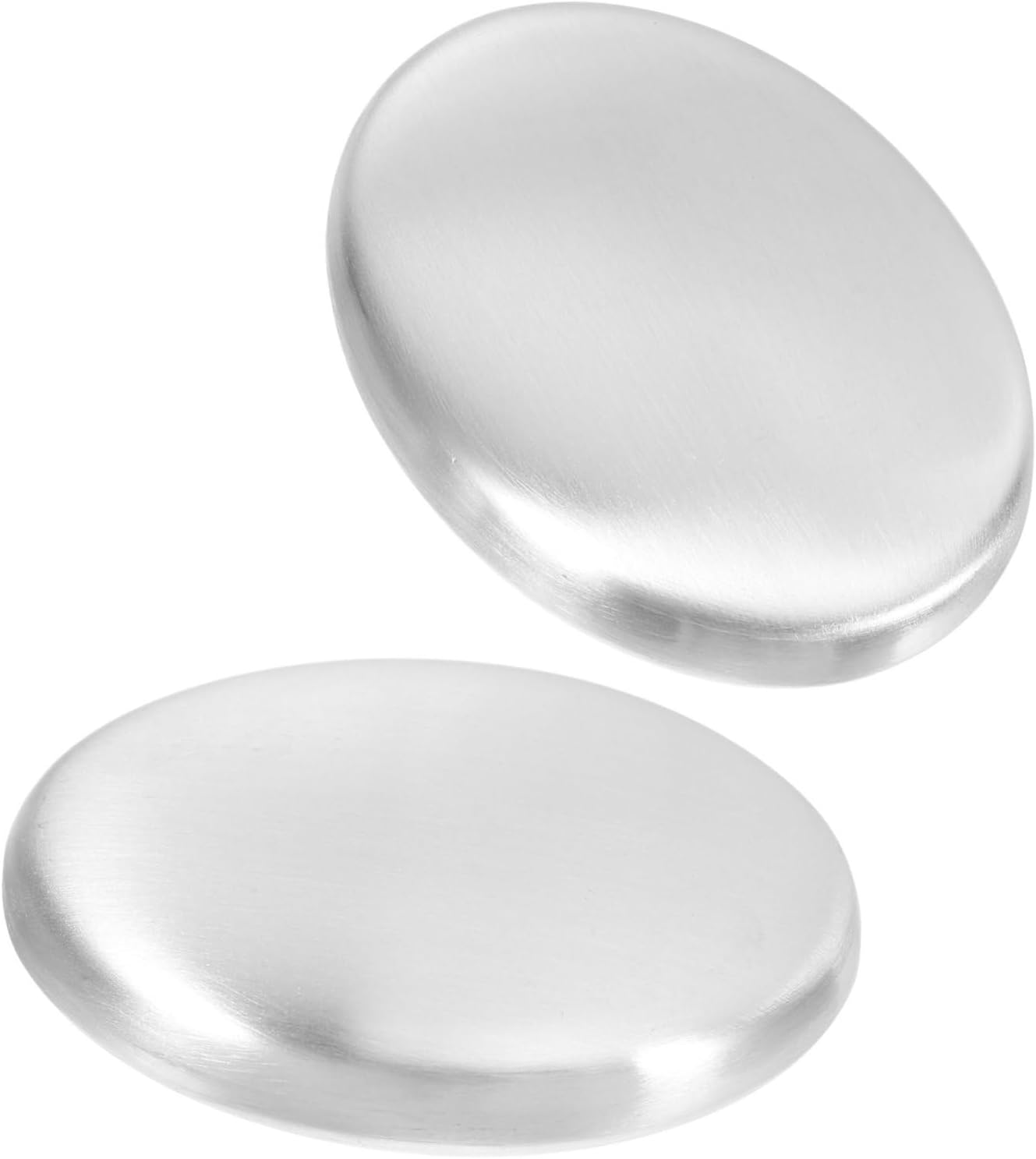 UTHCLO 2Pcs Odor Absorbing Metal Soaps Stainless Steel Soap Bars for Kitchen Fish Odor Remover image number 1