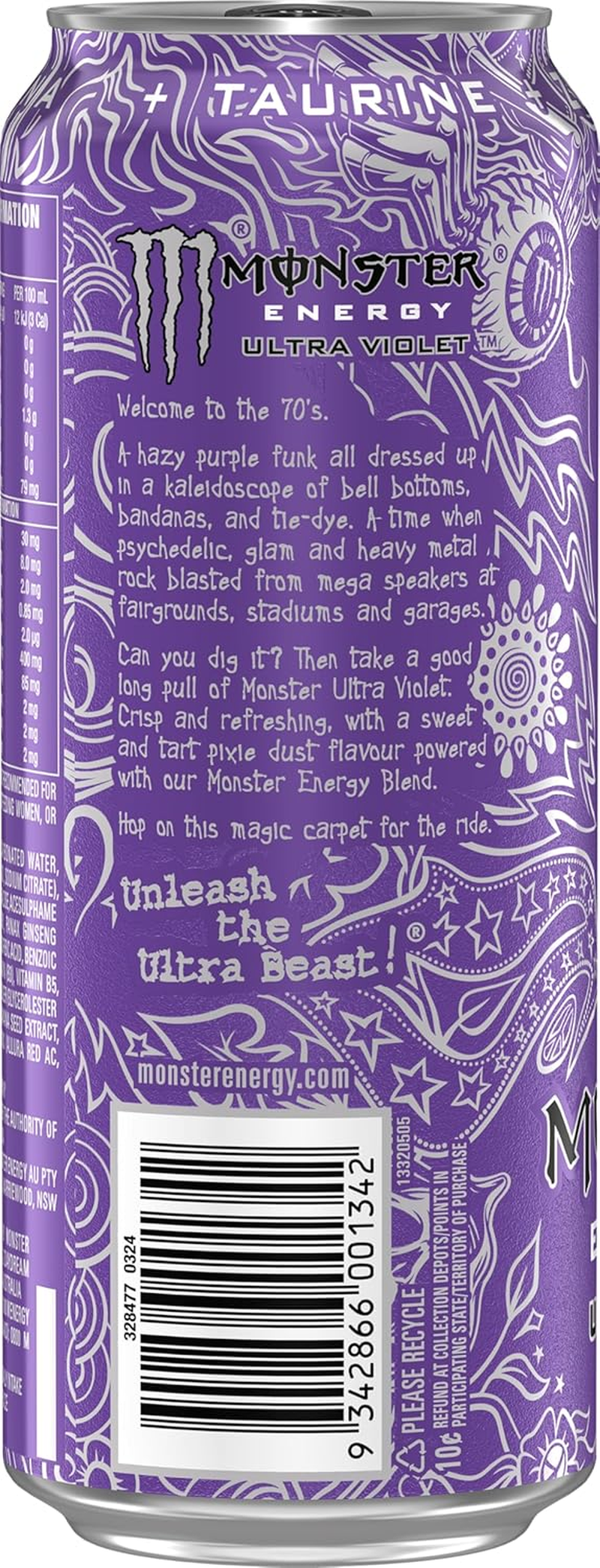 Monster Energy Drink Ultra Violet 24 X 500Ml image number 4