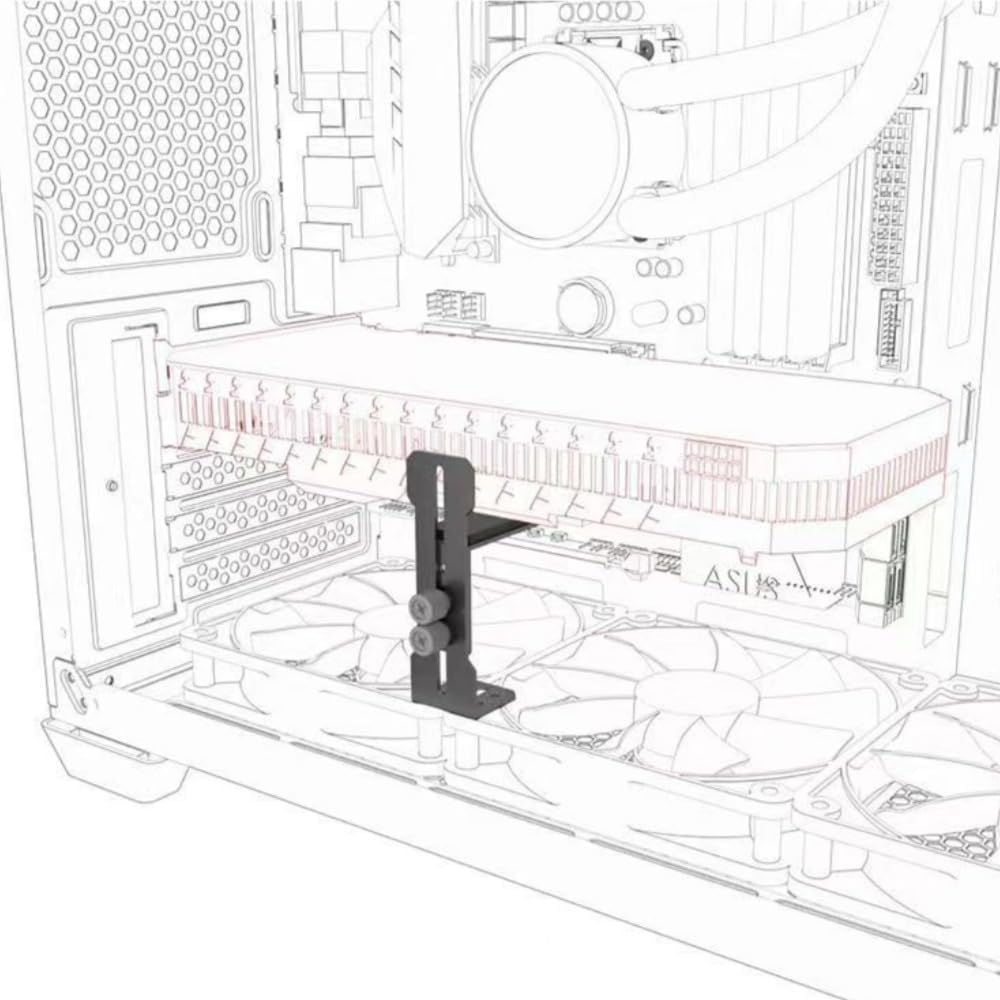 Poemtian Graphics Card GPU Support Bracket, anti Sag GPU Bracket, Wear-Resistant GPU Support, Graphics Card Bracket for Graphics Cards & Motherboards image number 1