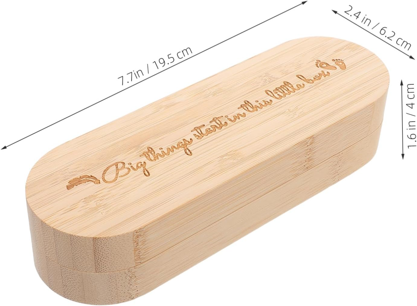Didiseaon Wooden Pregnancy Test Box Reveal Surprise Keepsake for Grandparents Announcement Present Box Pregnancy Test Holder image number 5