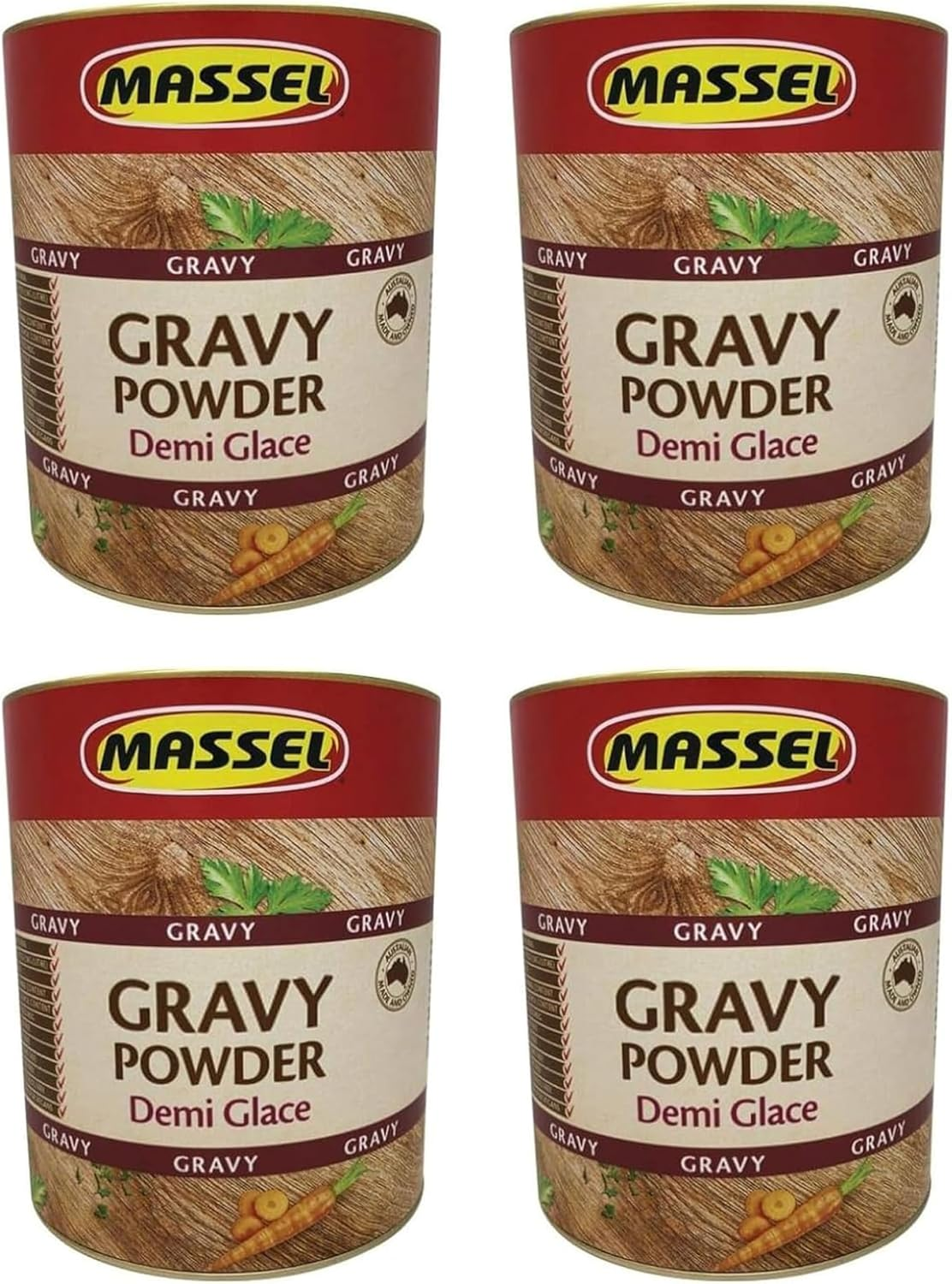 Massel Supreme Demi Glace Gravy Powder/Premium Rich Gravy Mix - 4 X 1.5Kg Canister Bulk Pack|Plant Based, Low FODMAP, Gluten Free, Dairy Free, Trans Fat Free, No Added MSG, Vegan Friendly image number 3