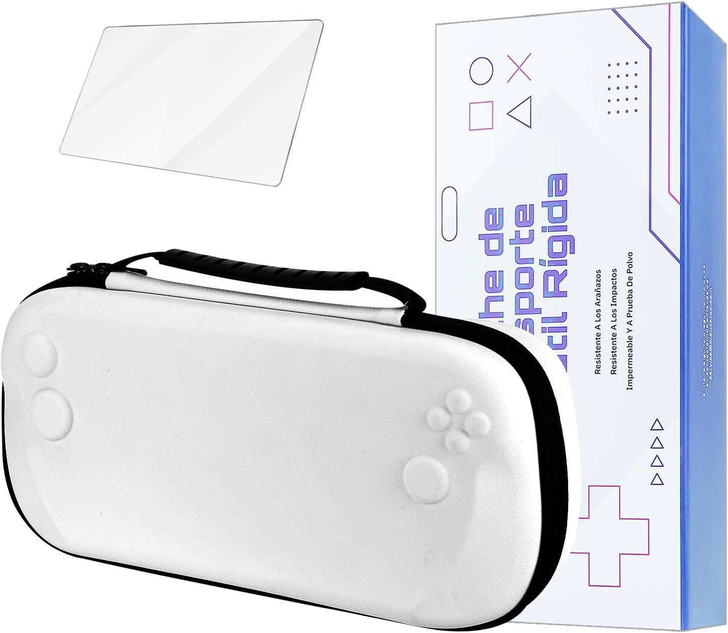 Digi-Tatoo 【Carry Case+Screen Protector】 Large Carrying Case Compatible with 2025 Lenovo Legion Go S 8" & Accessories, Shockproof Scratch-Proof Travel-Friendly Protective Hard Shell Suitcase - Black