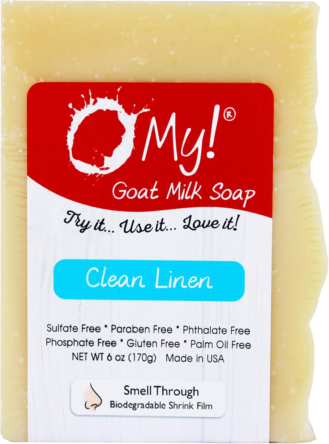 O My! - Goat Milk Soap Clean Linen - 6 Oz.