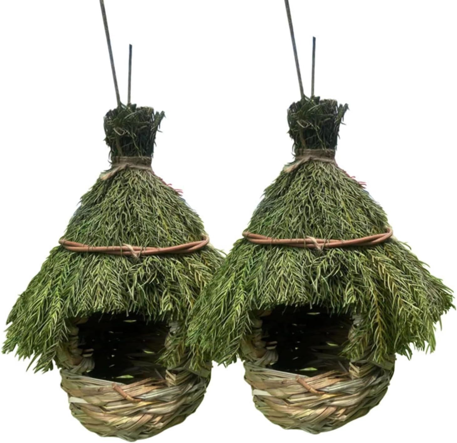 Cozioz Hand-Woven Bird Nest for Garden Decor &ndash; Eco-Friendly Bird Bath Accessory, Creative Artistic Design for Outdoor Garden Ornaments image number 4