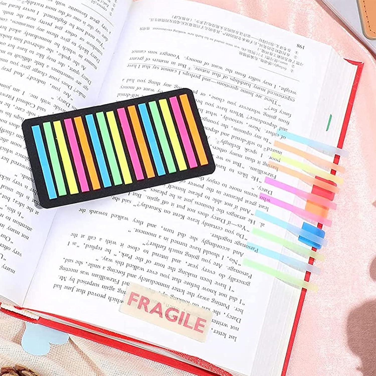 Transparent Sticky Tabs, Thin Index Highlighter Strips Tape, Annotation Page Markers, Scores-Marks, Book Marking Sticker for Office School Supplies (10 Pads X 300Pcs) image number 4