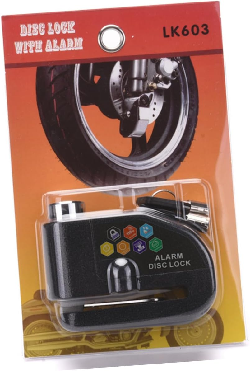 CHILDWEET Alarm Lock Motorcycle Disc Brake Lock Theft Alarm for Motorbike Scooter Bike Wheel Security image number 5