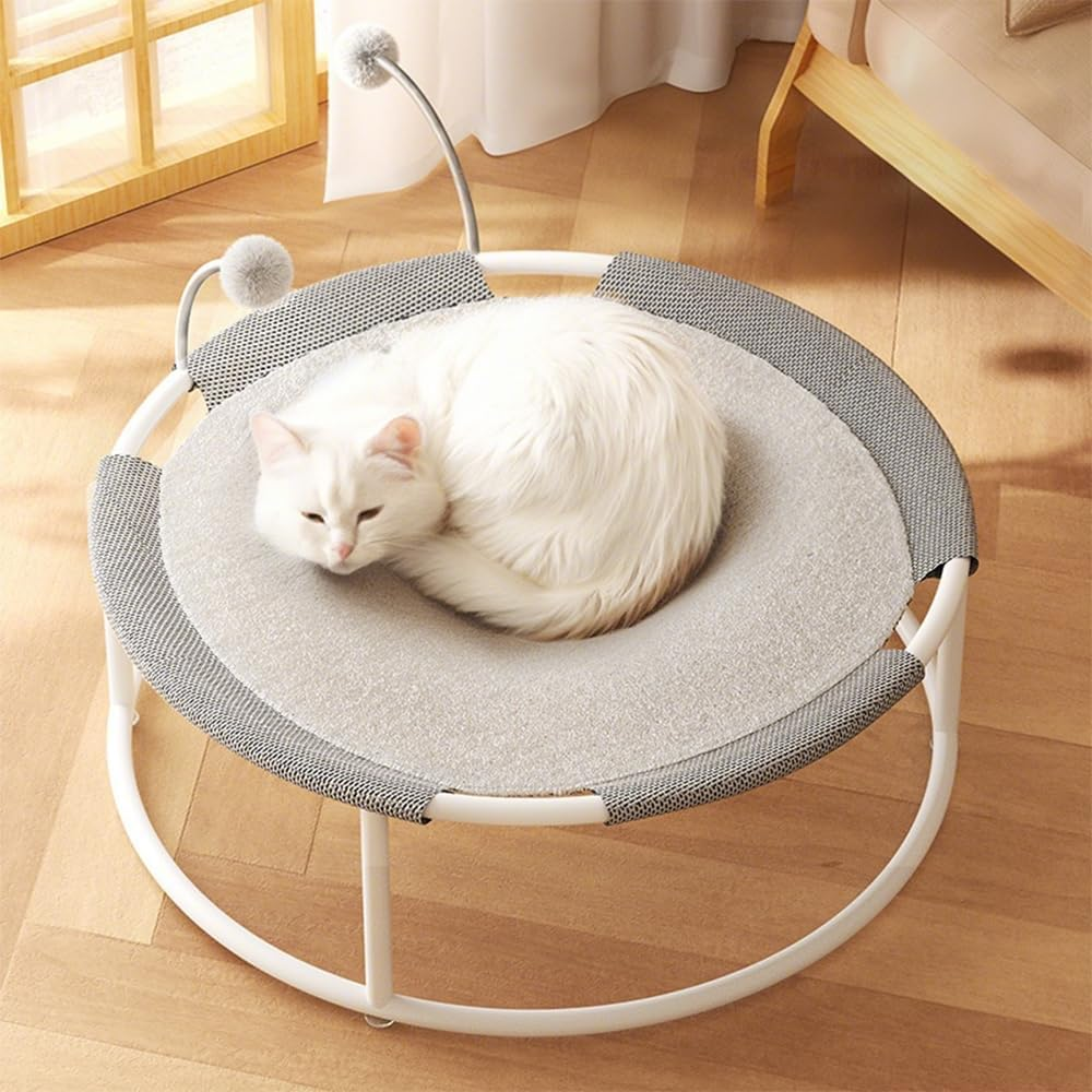 HHWRT Elevated Cat Hammock Bed, Pet Bed, All Seasons Universal Moisture Proof Cat Hammocks, Cat Hammock, Portable Pet Bed Raised, Raised Cats Bed for Indoor Outdoor Use, Ideal for Small Dogs and Cats image number 6