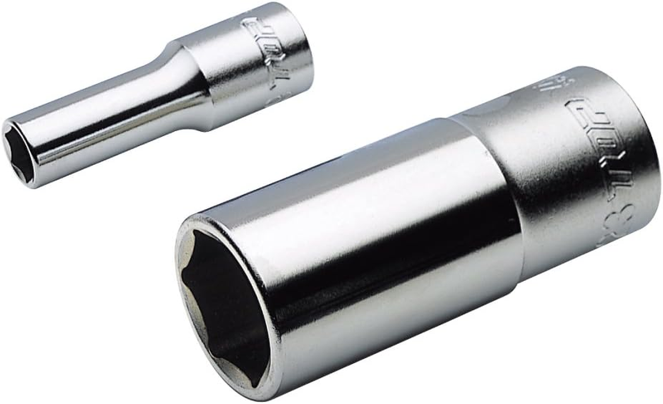 TOP Socket Wrench Set, Insertion Angle, 0.5 Inch (12.7 Mm), Case, Strong Type, Ratchet Handle, 0.4-1.1 Inches (10-27 Mm) Socket, 10 Piece Set, Total 10 Piece Set, Tsubame Sanjo, Made in Japan