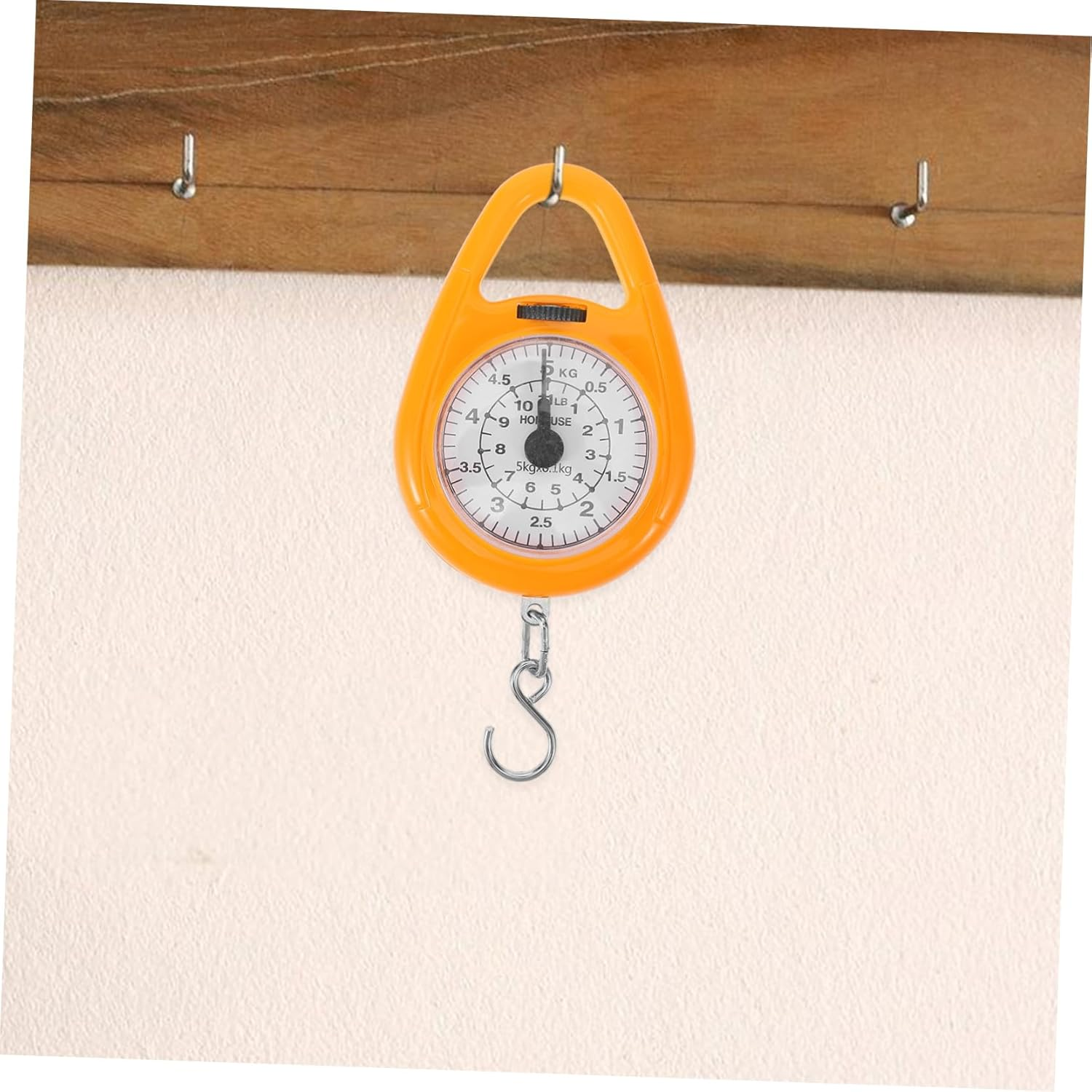 TIDTALEO Mechanical Spring Luggage Scale Portable Hanging Handheld Weight Scale with Hook Orange Mini for Suitcase and Outdoor Weighing image number 4
