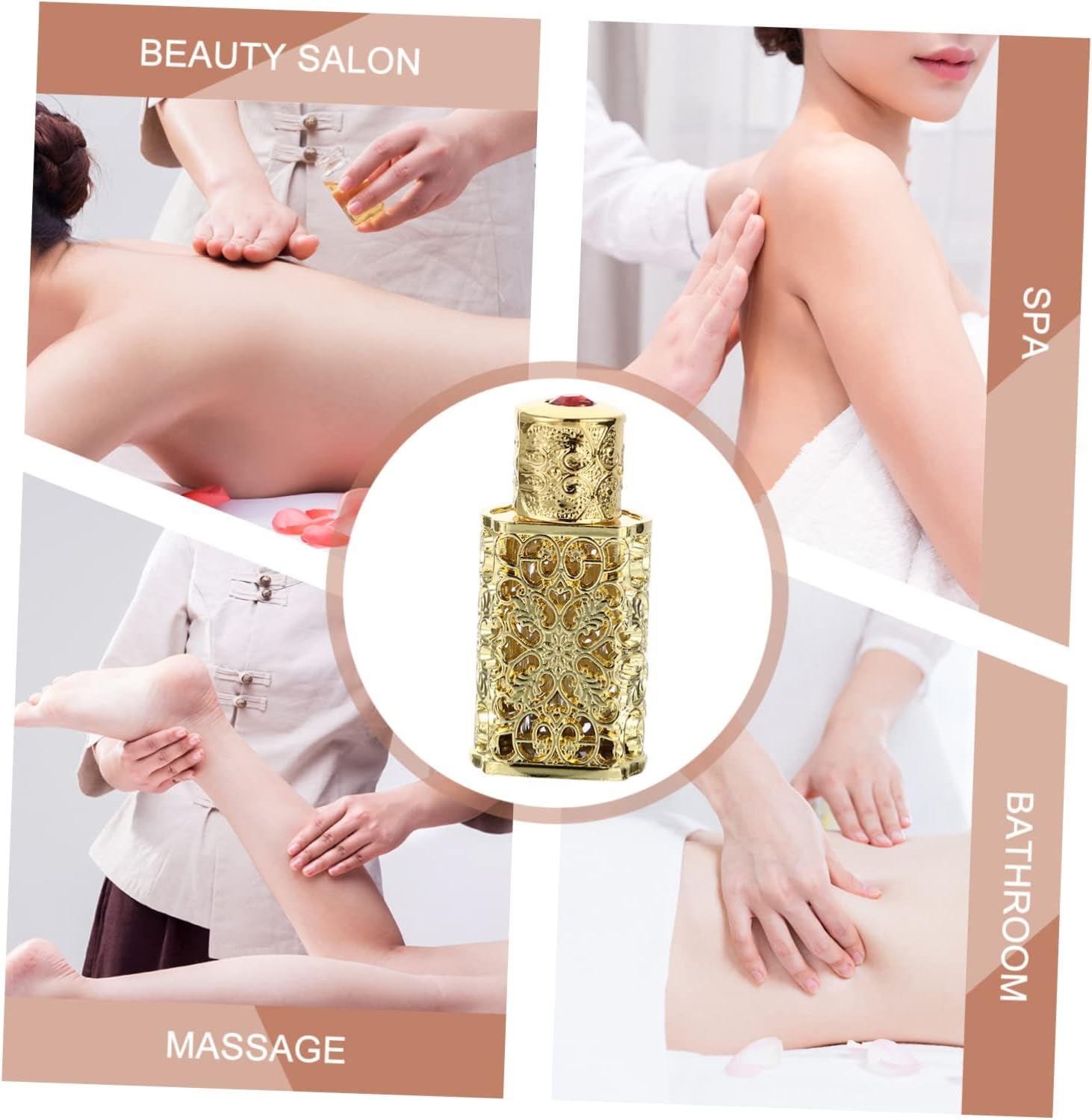 3Pcs Metal Spray Bottle Perfume Dispenser Essential Oil Storage Bottle for Travel image number 1