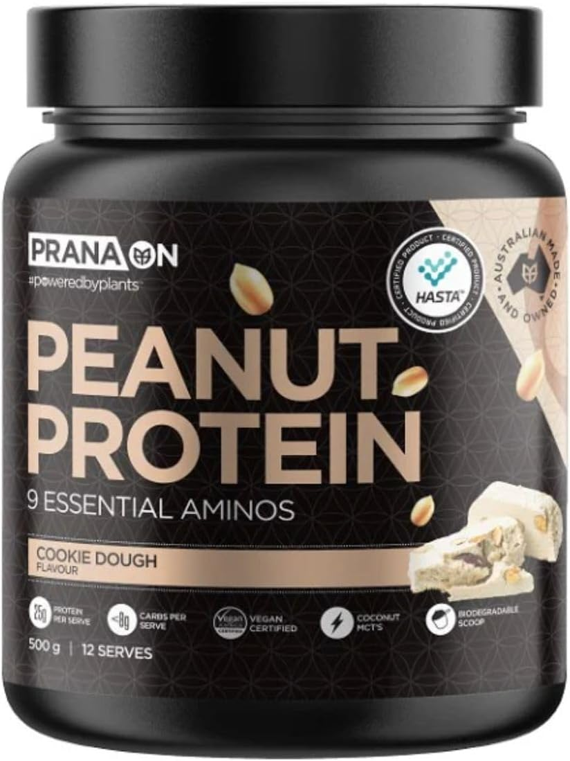 Pranaon Peanut Protein 500Gm Cookie Dough image number 1