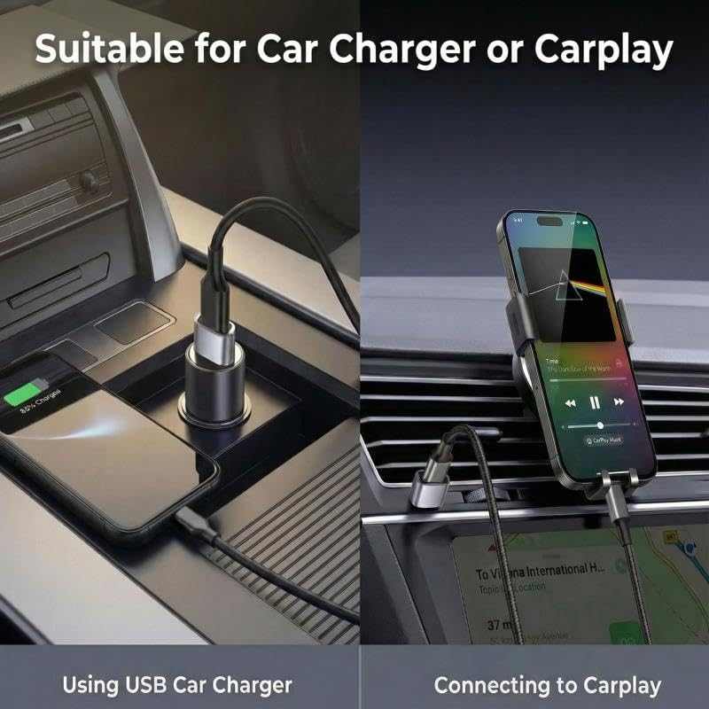 USB to USB C Adapter 10 Pack,Usb a to USB C Adapter,Usb Male to Type C Female OTG Adaptor,Usb C Cable Converter for Iphone 16 15 14 13,Ipad Pro,Airpods,Charger,Car Play image number 6