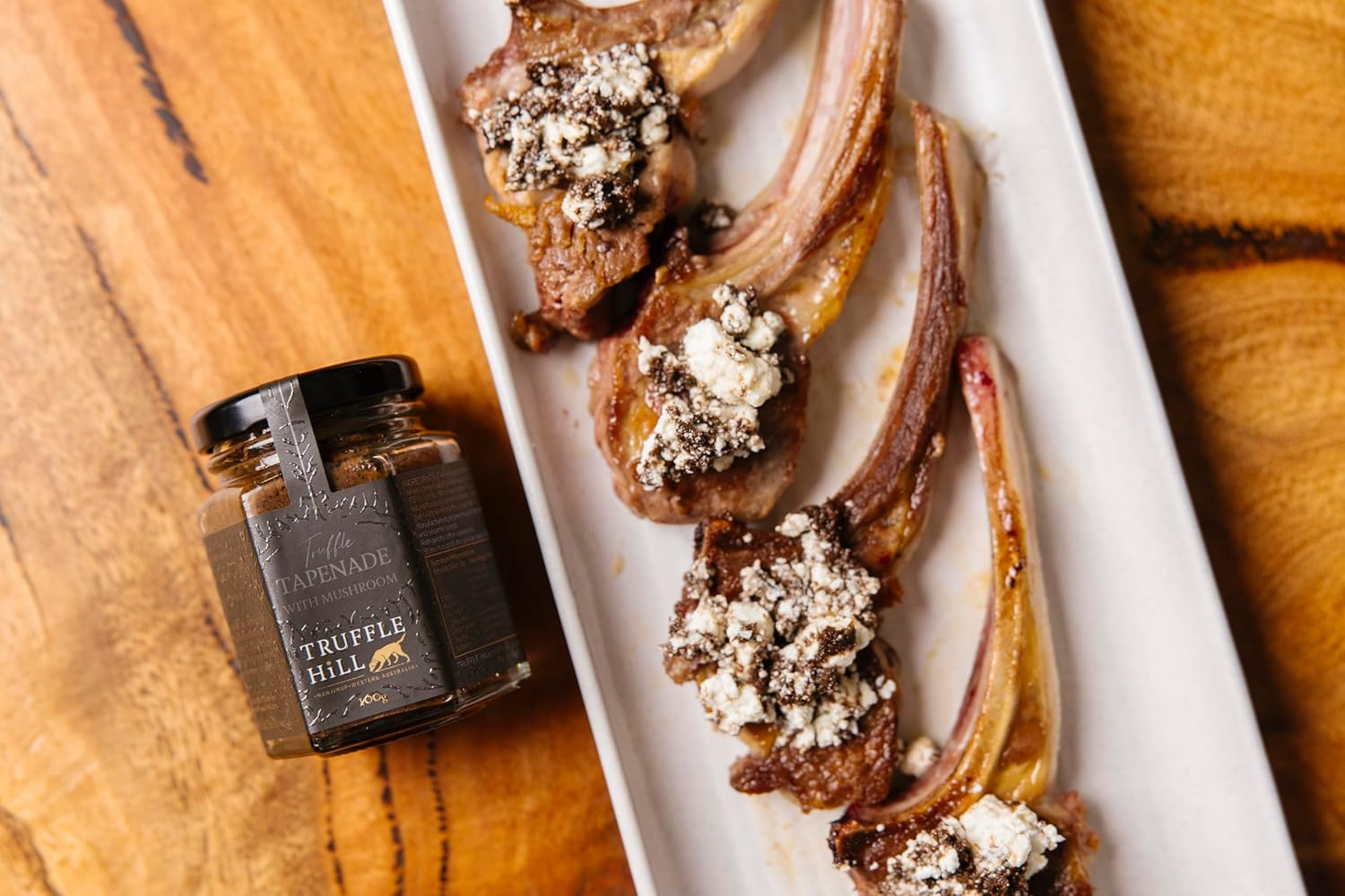 Truffle Hill - Truffle Tapenade with Mushroom Catering Range (480G), Black P&eacute;rigord Truffles Infused Mushroom & Olive Tapenade, Keto, Paleo, Vegan, Vegetarian, Lactose Free