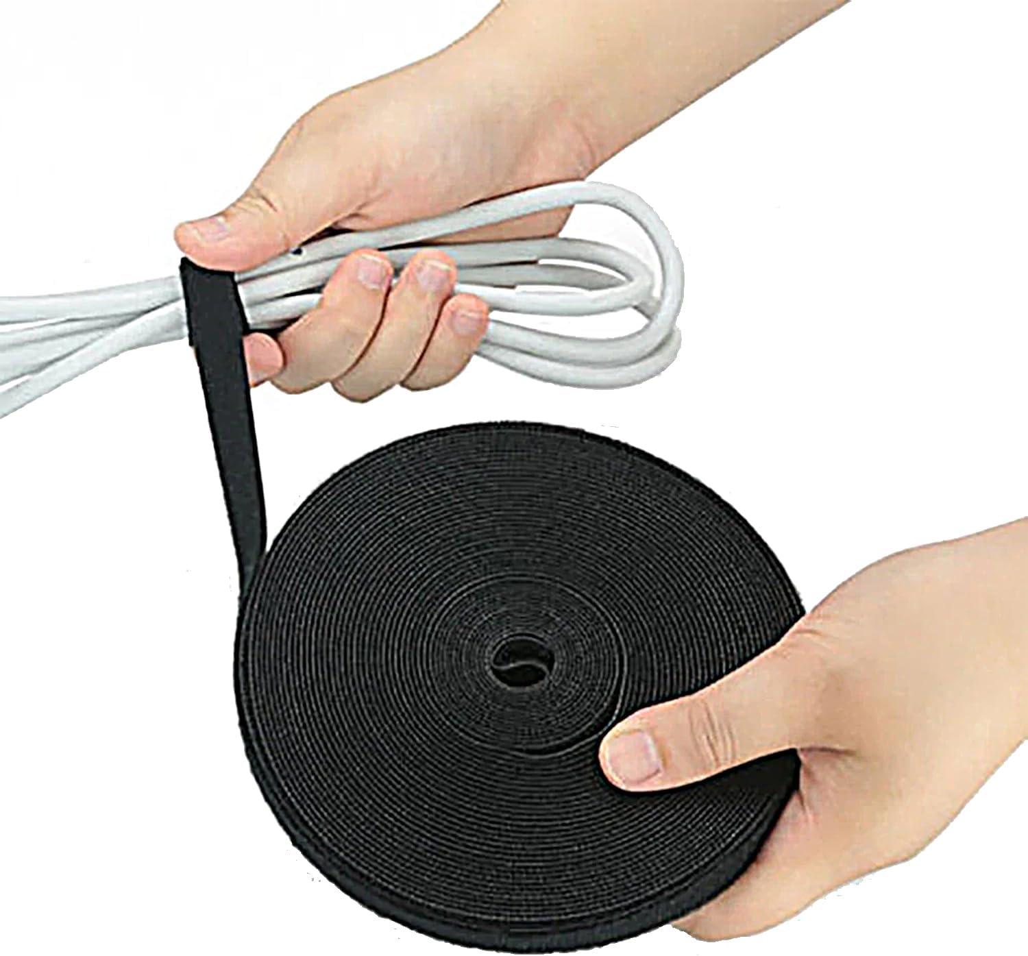 10M Hook & Loop Heavy Duty Strap Reusable Cable Ties Grip TV Tidy Organiser image number 1