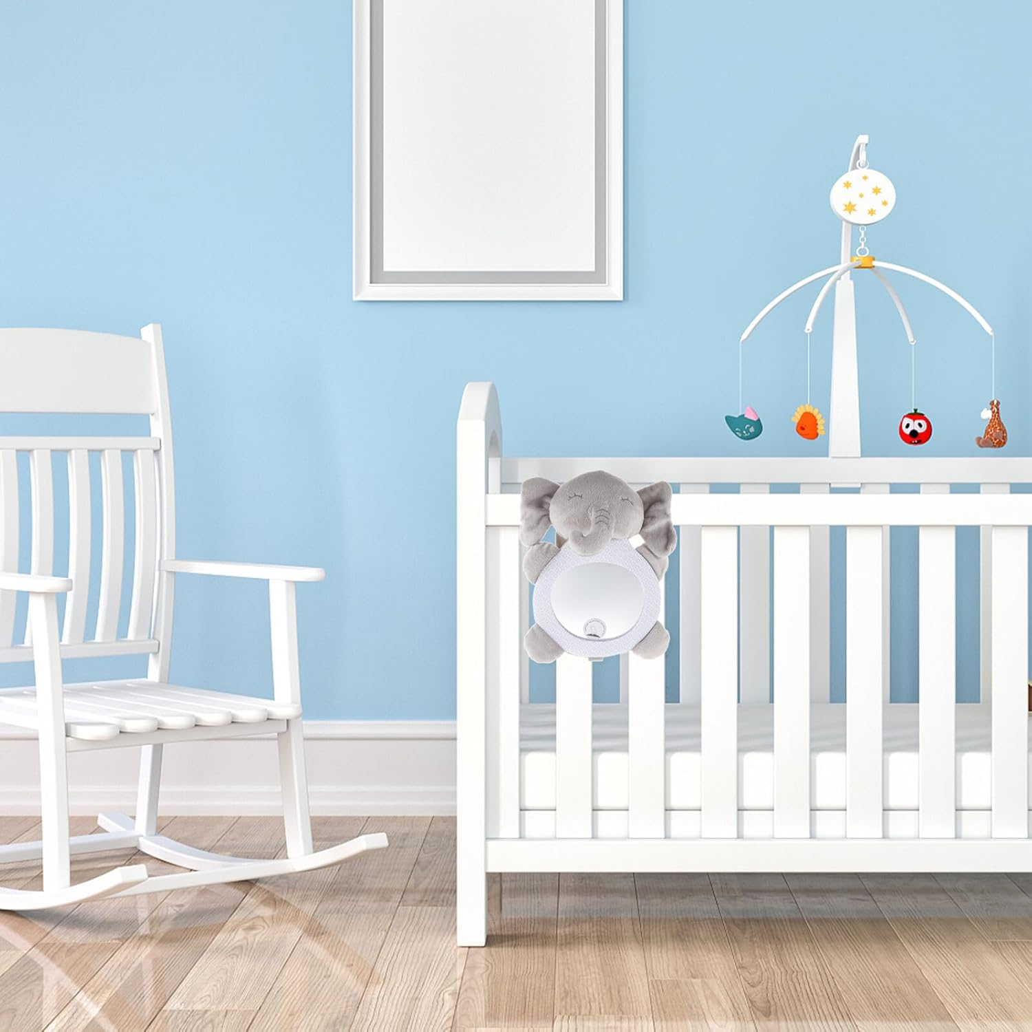 Rear Facing Car Seat Mirror for Safety with Wide View Shatterproof Design Lightweight Tummy and Rear Observation Mirror for Road Trips image number 4