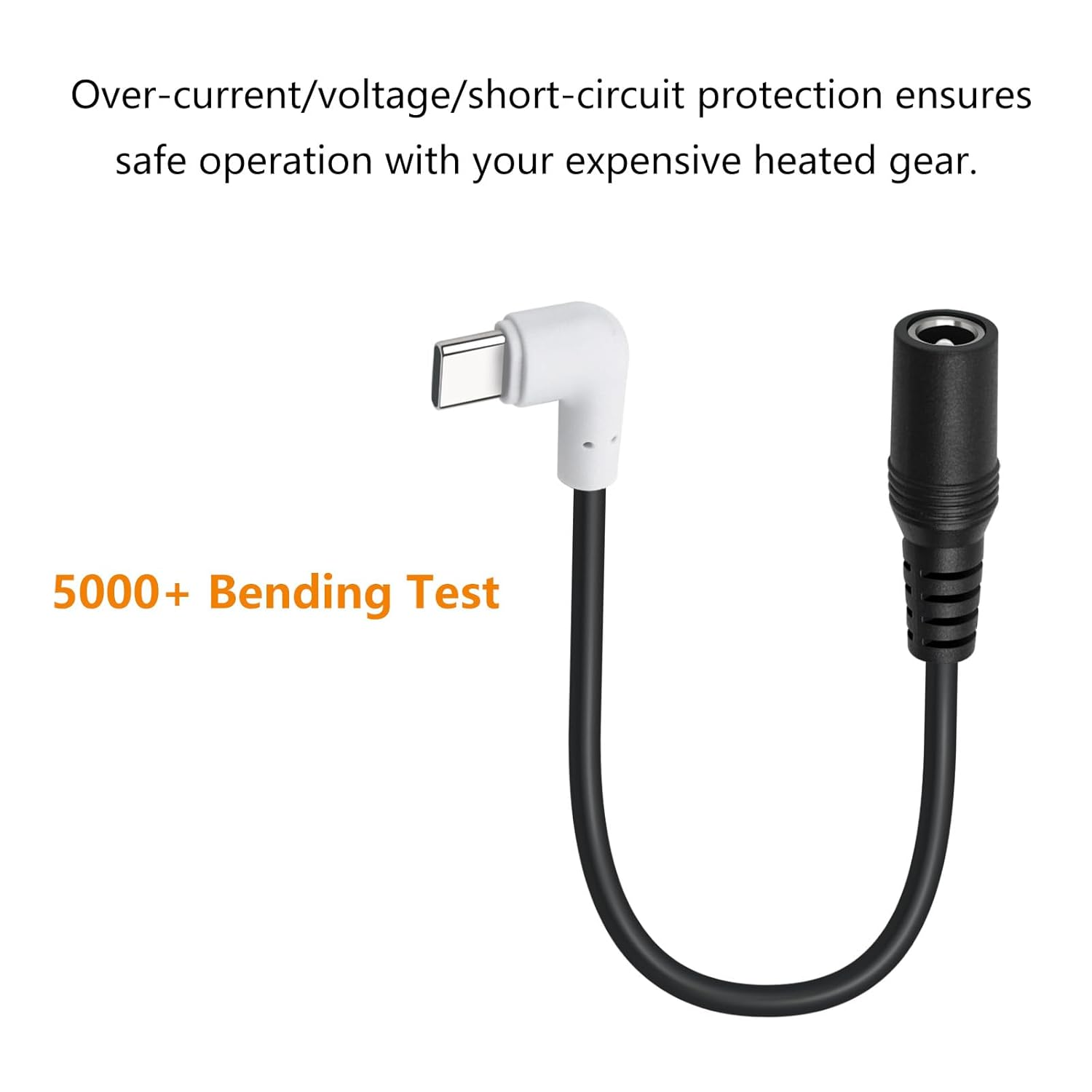 Xzgm 12V Heated Jacket Battery Typec Step-Up Cable Compatible with Milwaukee M12 Makita Snap-On Metabo Craftsman AEG Gear Adapter Charger image number 2