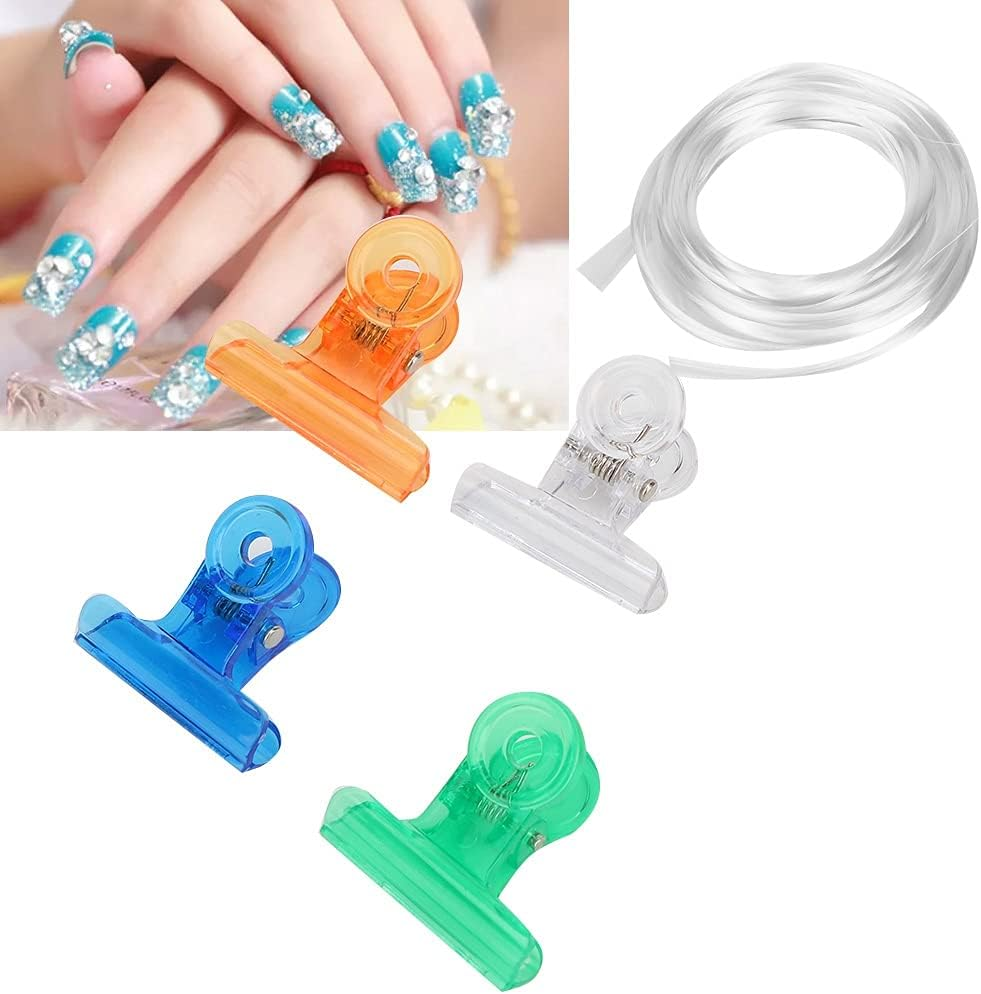 Nail Pinching Clips Nail Extension Set, Acrylic Nails Pinchers Tool Set Nail Extension, Fiberglass, for Personal Home Use Professional Nail Salon image number 1