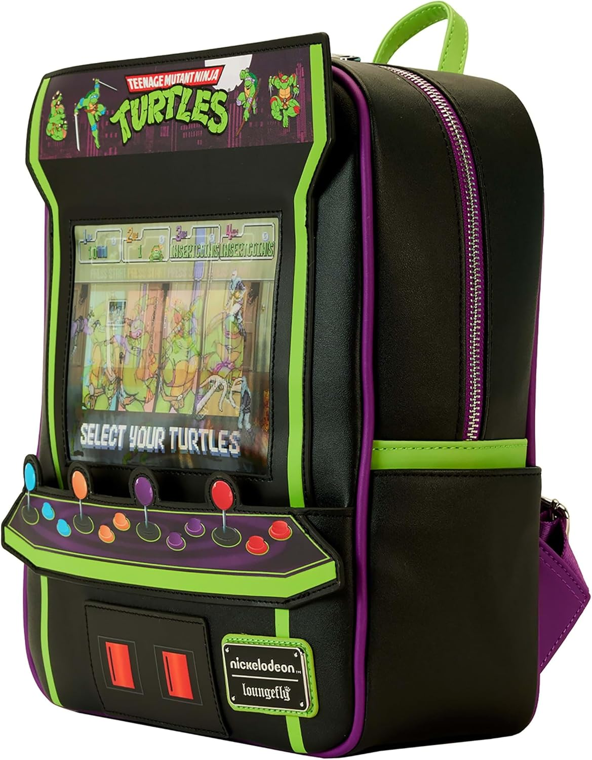 Loungefly TMNT 40Th Ann Vintage Arcade Mini Backpack