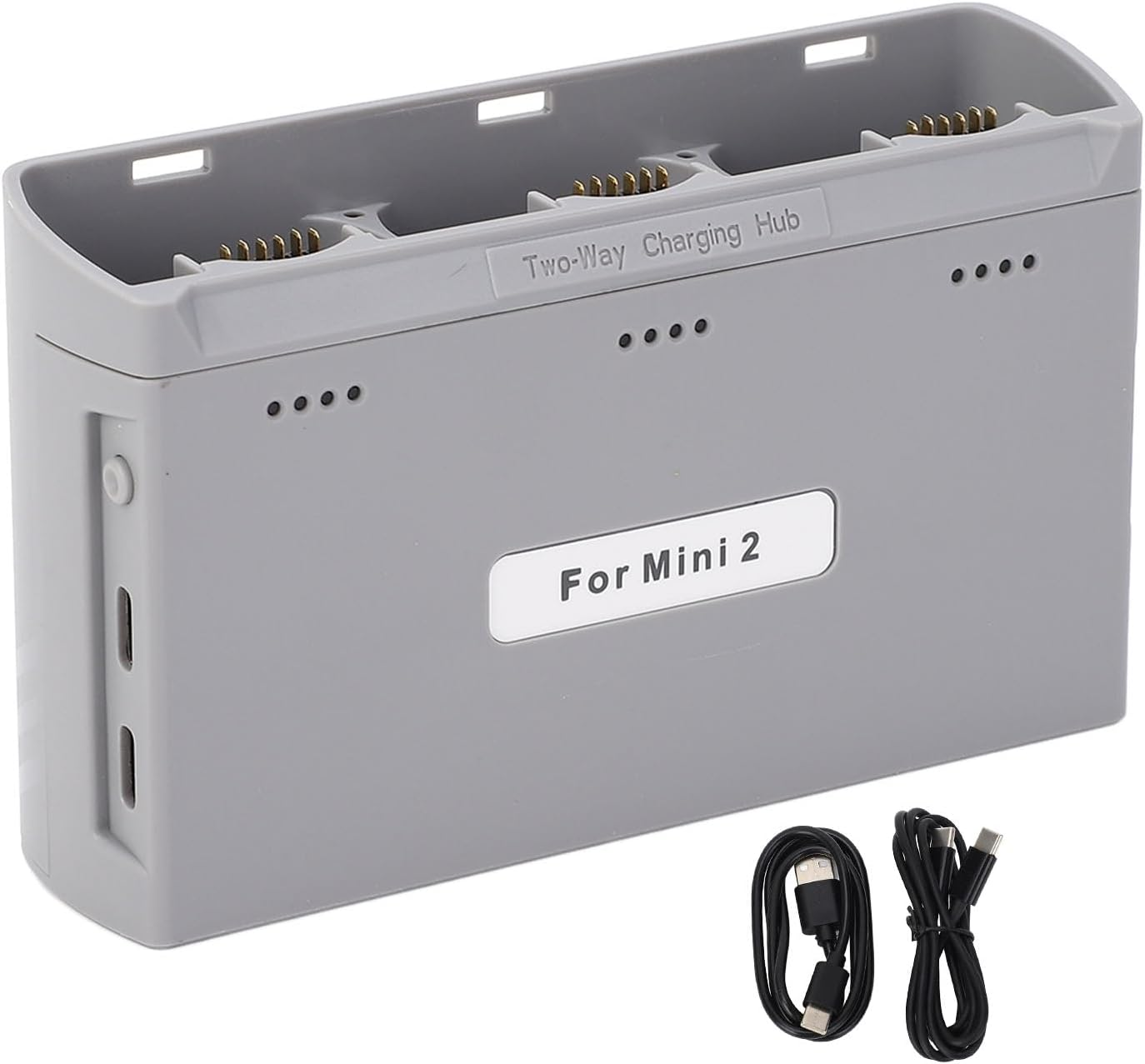 Battery Charging Hub for Mini 4K/Mini2 Se/Mini SE, 3 Way Drone PD Batteries Charger with Digital Display, with 1*USB +1*Type C Cable