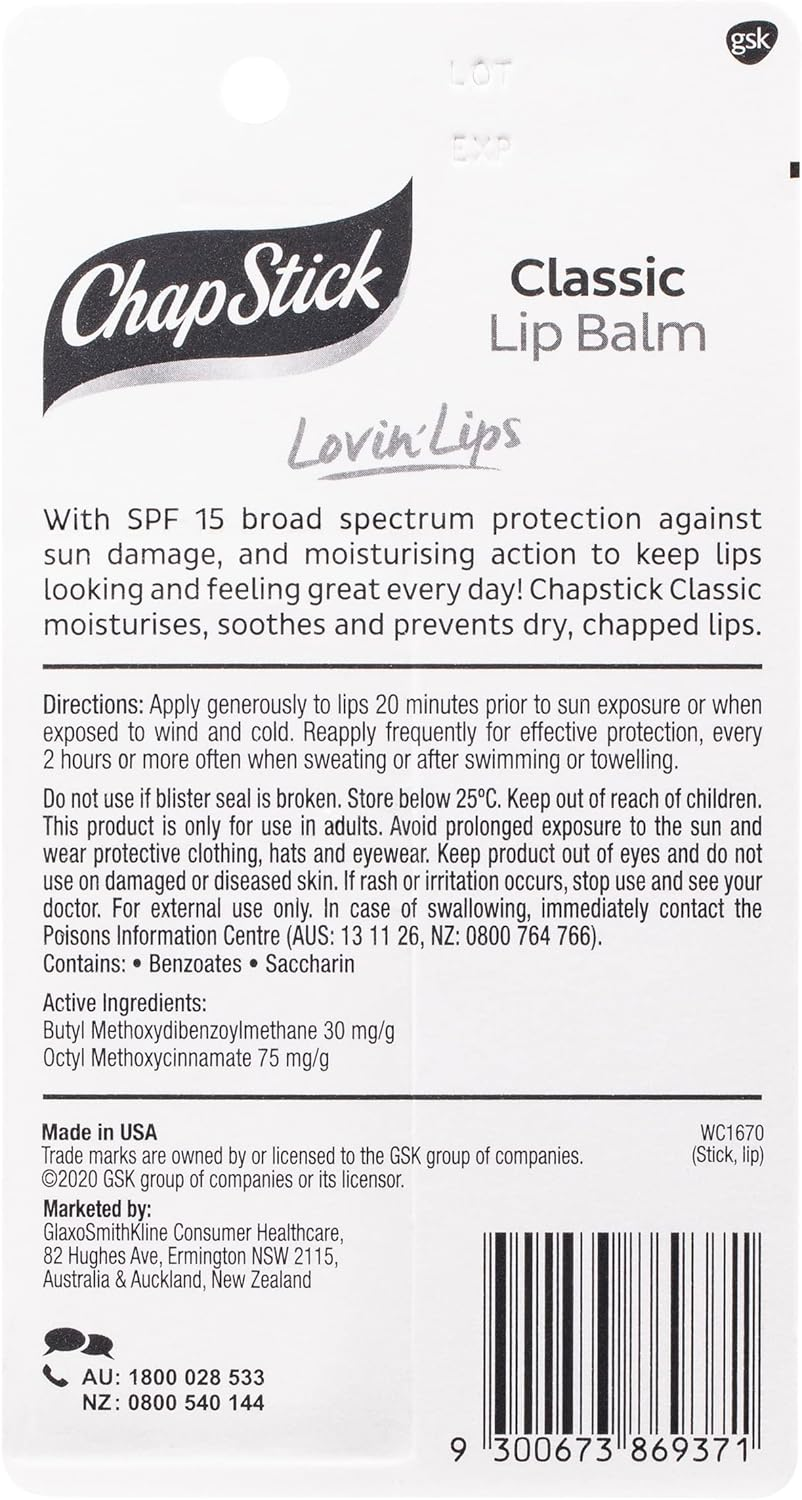 Chapstick Classic SPF15 Lip Balm