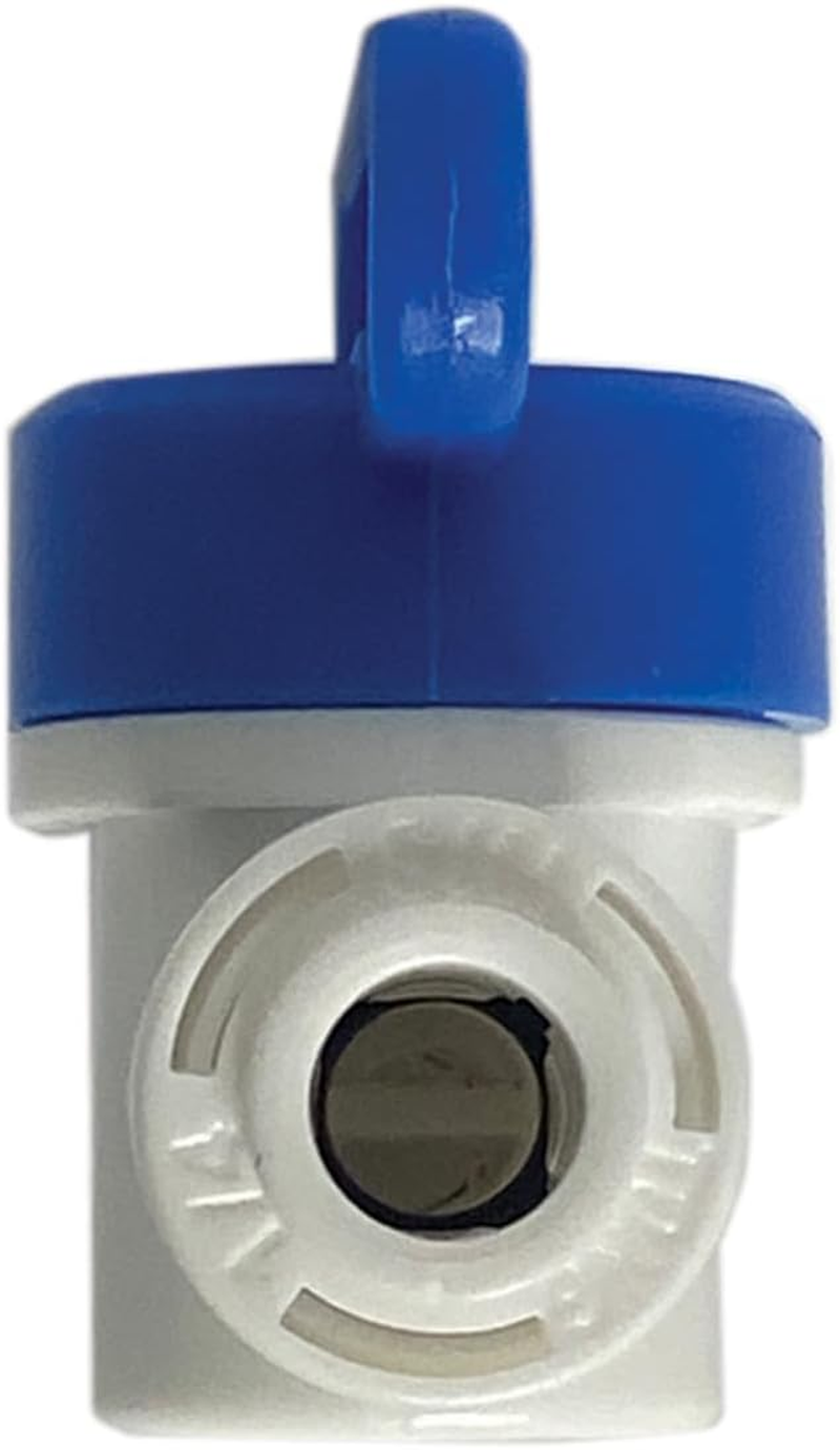 Speed Fit 1/4 or 3/8 Inch Shut off Valve, Push to Connect Plastic Plumbing Fitting, with Locking Clips, Filtration Warehouse, Compare to PPSV040808WP (1/4" One Pack) image number 6
