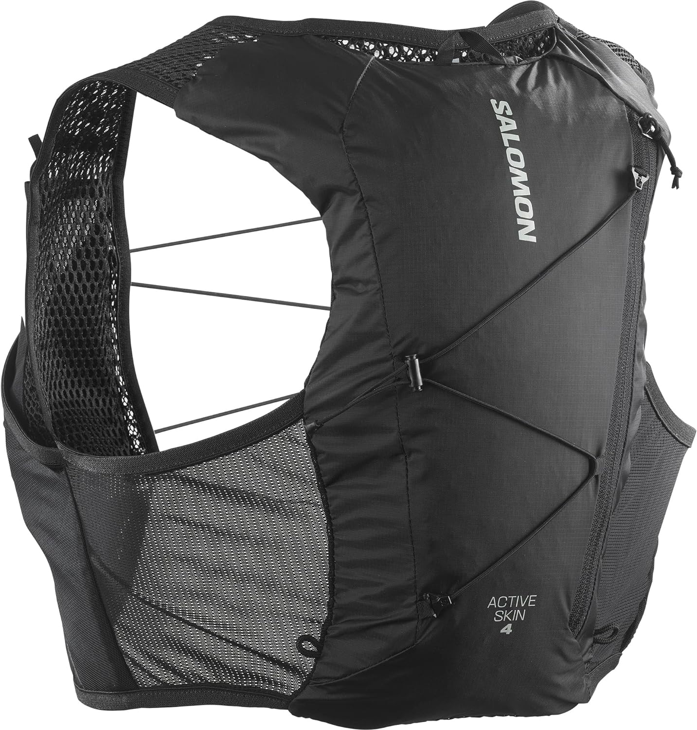 SALOMON Active Skin 4 Compatible with Flasks Unisex Running Vest Hiking Trail, 4L, Precision Fit, Easy image number 3