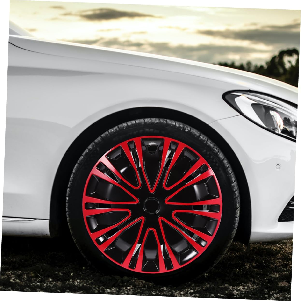 HOLIDYOYO Hubcap Wheel Rim Cover Car Rim Cover Decorative Wheel Cap Easy Install for Vehicle Enhancement image number 3