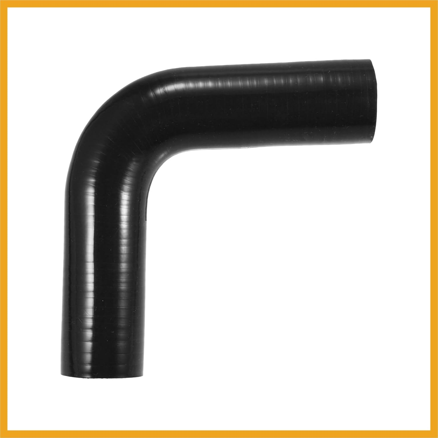 40Mm 1.57" ID 90 Degree Elbow Silicone Reducer Hose Pipe Bend Turbo Water Intercooler Black image number 3