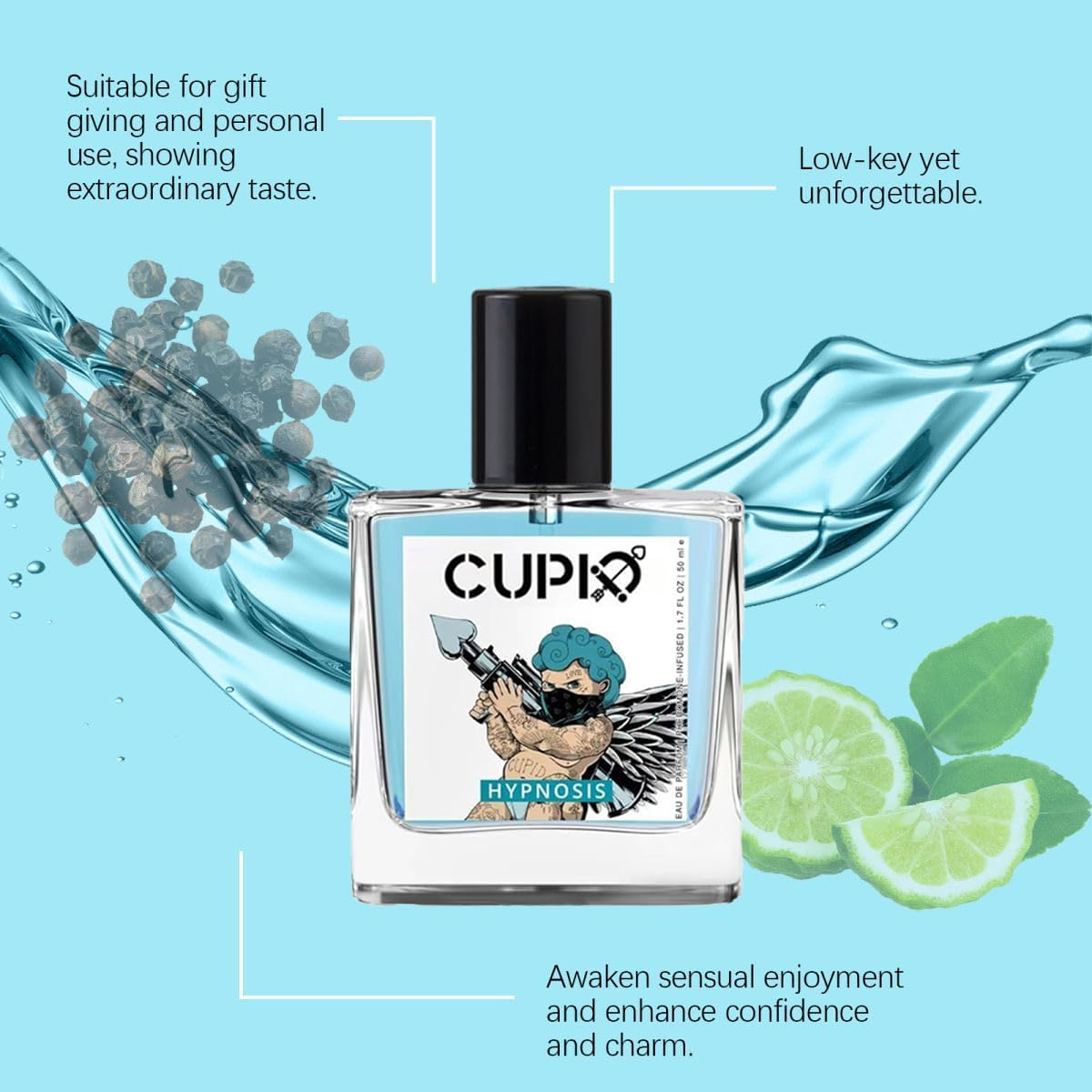 Cupid Charm Parfum with Pheromone for Men - Premium Cupid Perfume for Men 50Ml(1.7Oz), Fresh Wood Spray for Long-Lasting Fragrance - Suitable for Couples Dating, Christmas, Parties, Festivals image number 3