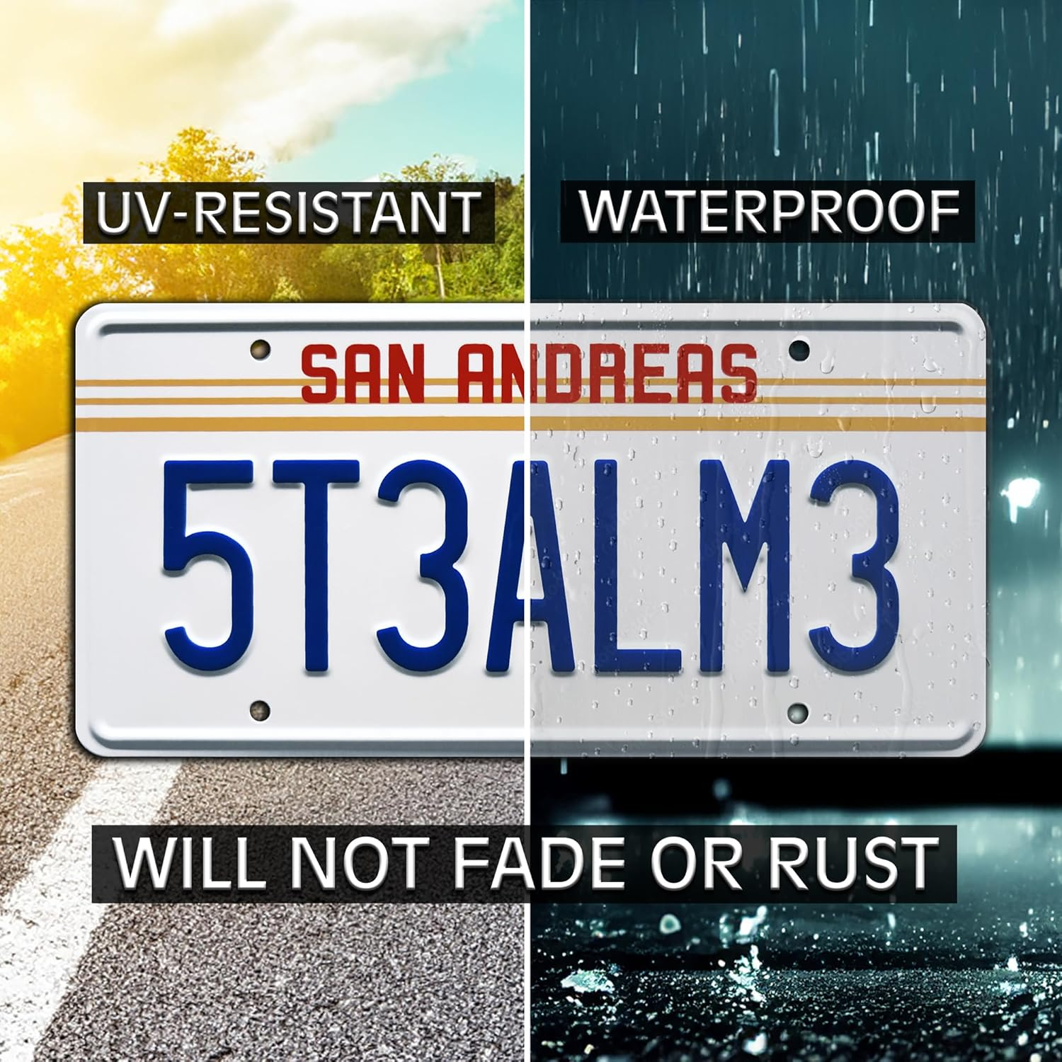 Grand Theft Auto | Steal ME | Metal Stamped License Plate image number 1