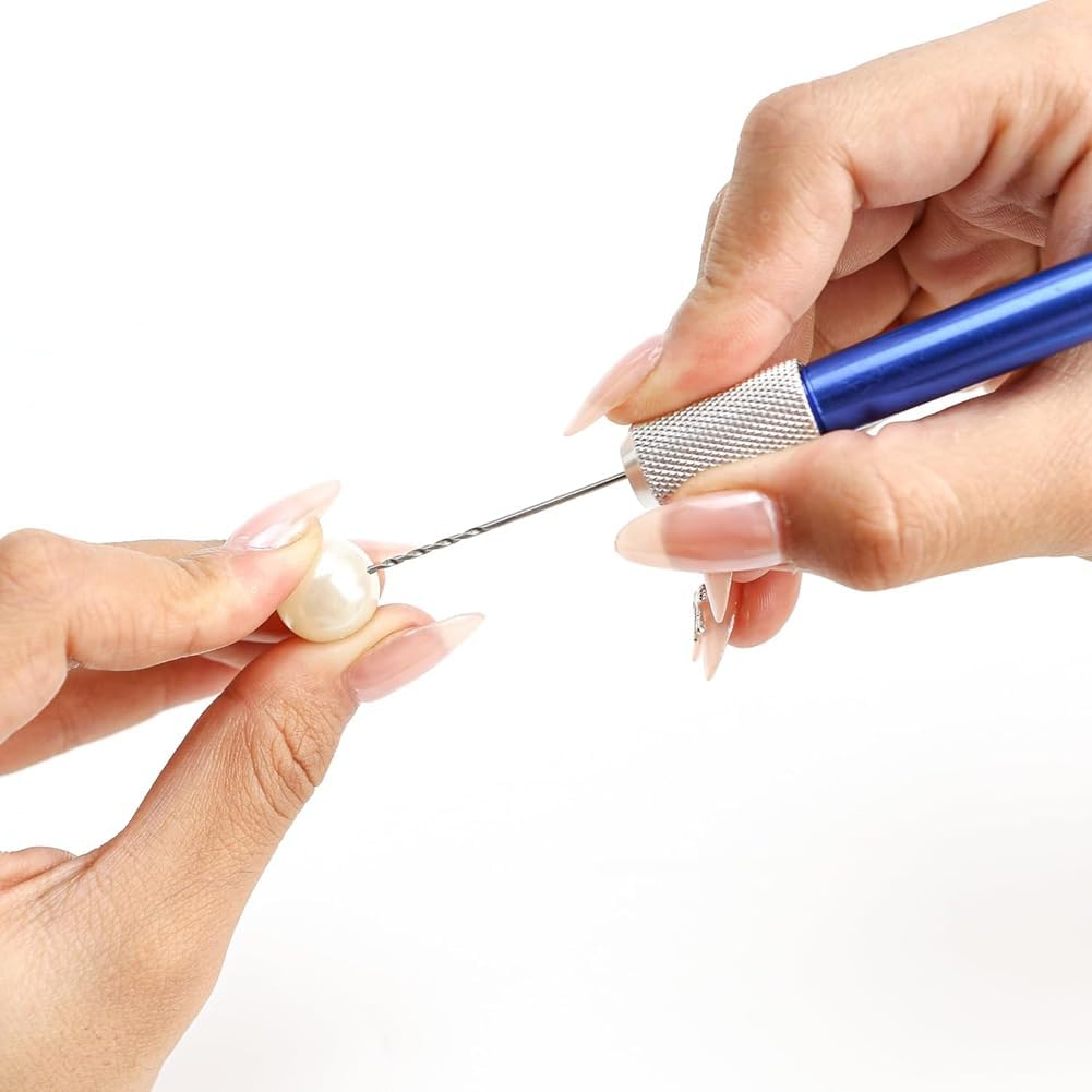 21PCS Carburetor Jet Drill Bits Pin Vise Set, for Jewelry Bead Making Crafts Orifice Drilling Wood DIY Carving image number 5