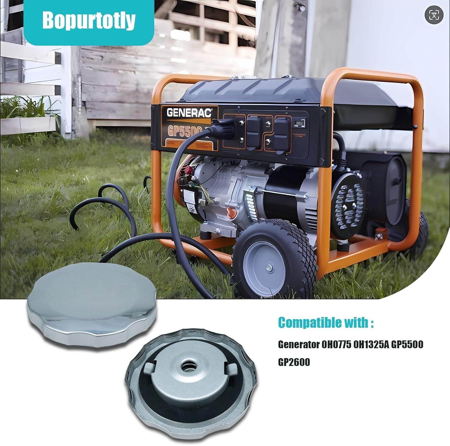 Gas Fuel Cap 0G84300105 Replacement for Generator 0H0775 0H1325A GP5500 GP2600 & Harbor Freight Predator 4000W 212CC 6.5HP 68729 6500W 420CC 13HP 63082 63083 Generator image number 5