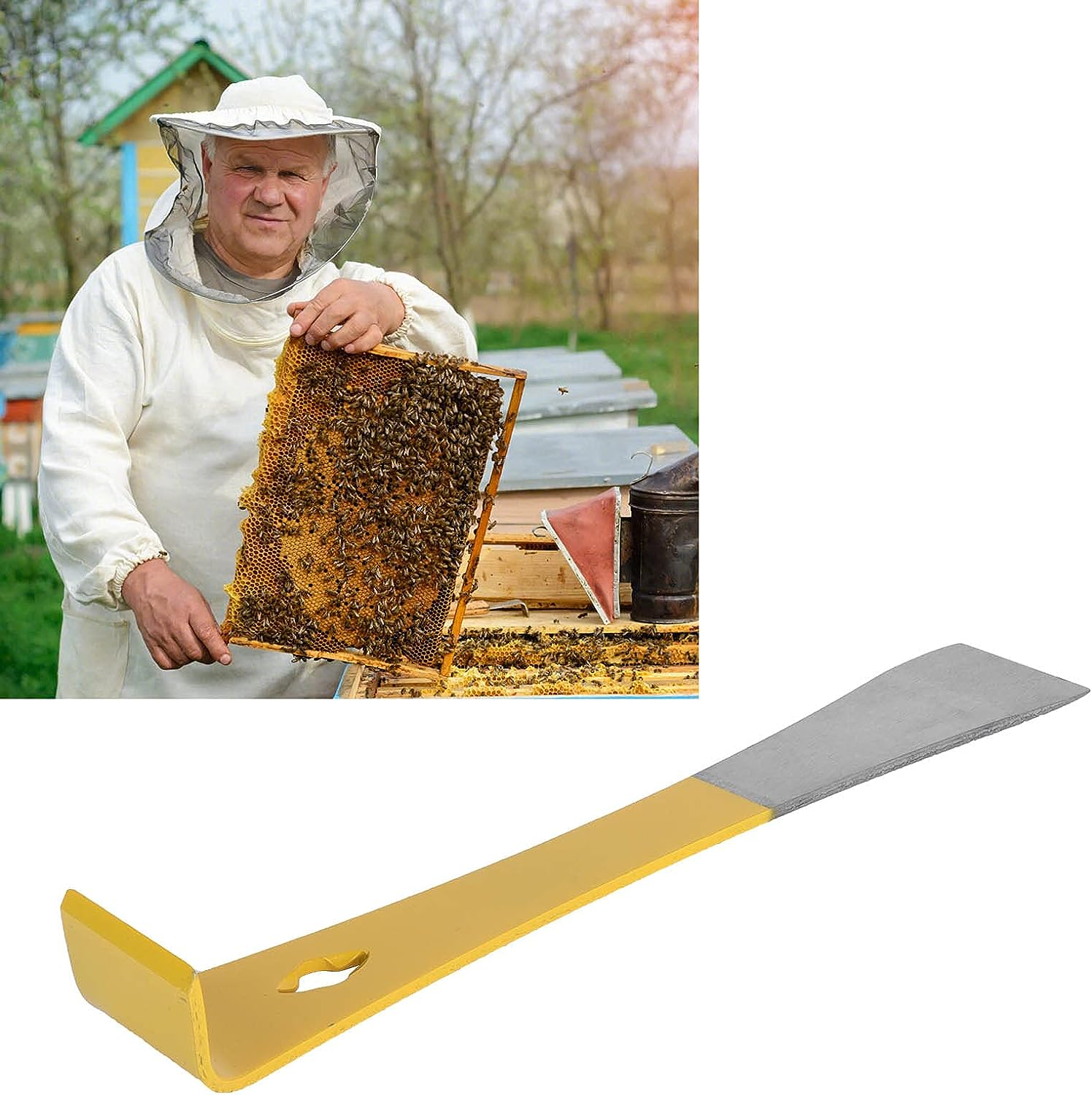 Beekeeping Scraper, anti Rust Portable Honey Cutter Beekeeper Scraper for Beekeepers for Bee Frame image number 6