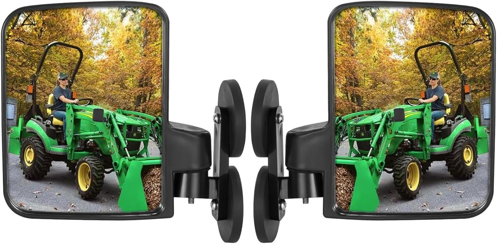 Magnetic Tractor Mirrors - Universal, Adjustable Rearview for Skid Steer, Enhanced Visibility for Forklift, Tractor image number 3