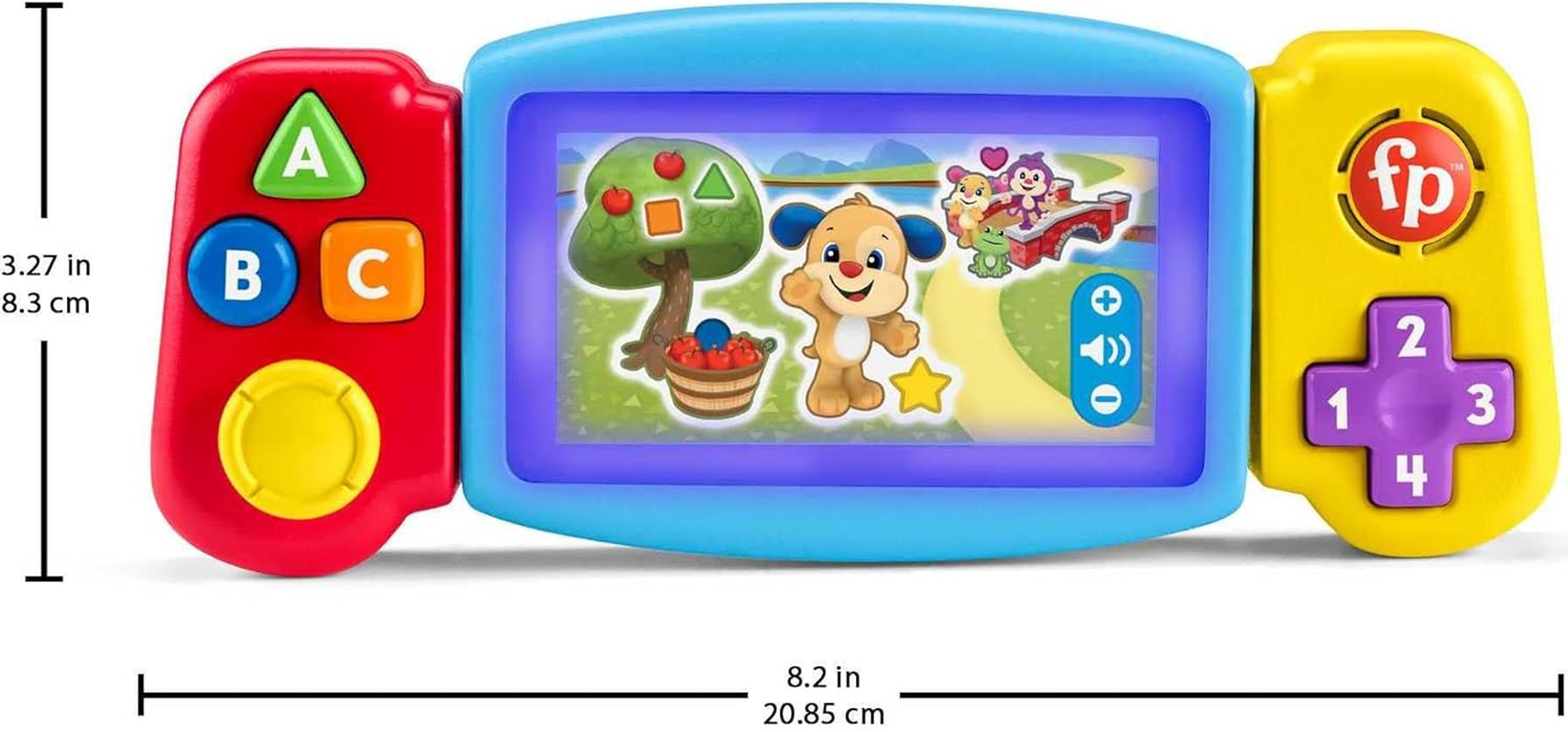 Fisher-Price Baby Learning Toy with Lights Music and Fine Motor Activities, Laugh & Learn Puppy&rsquo;S Activity Cube UK English Version​​ image number 6