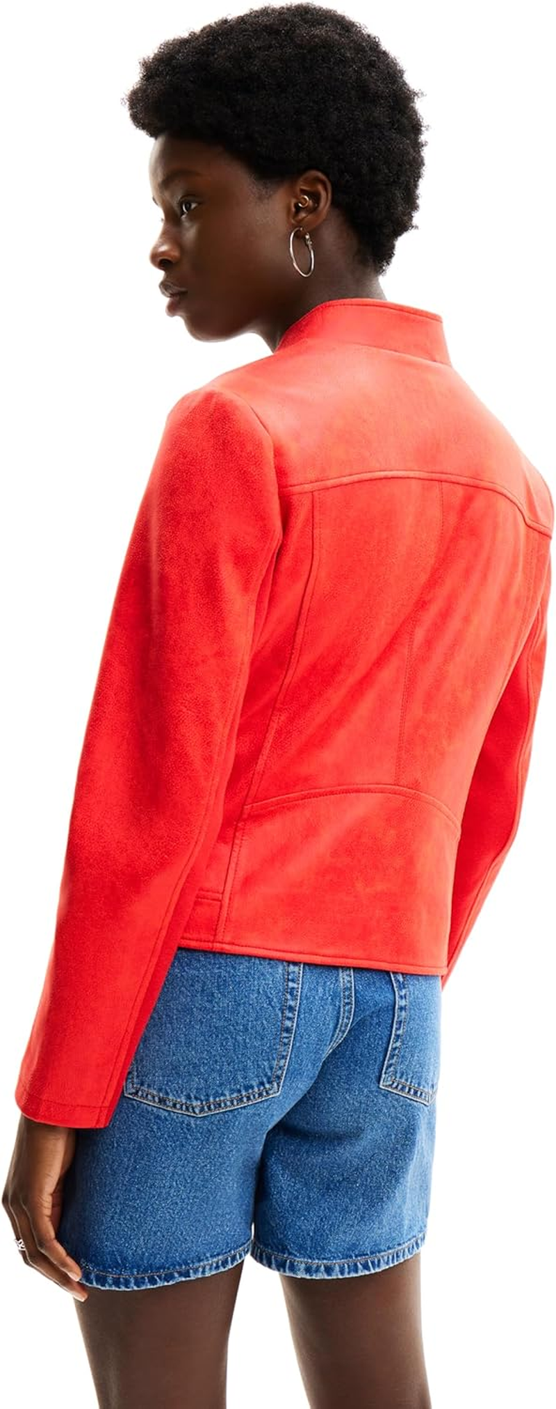 Desigual Women'S Woman Woven Pu Coat image number 2