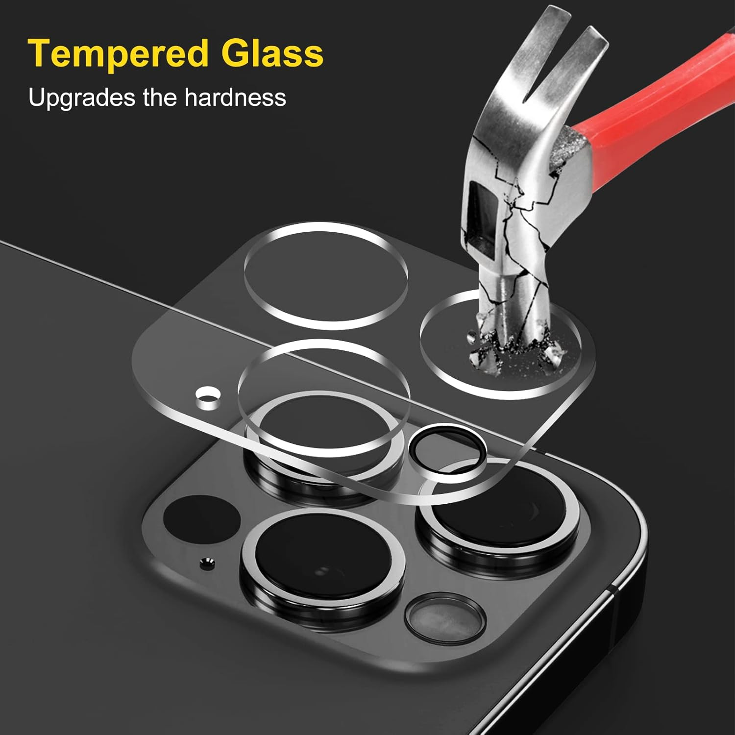 AIYEEN Camera Lens Protector (3 Pack) Compatible with Iphone 12 Pro Max Camera Lens Cover Protection, HD Clear Anti-Scratch - 13/13Mini image number 7