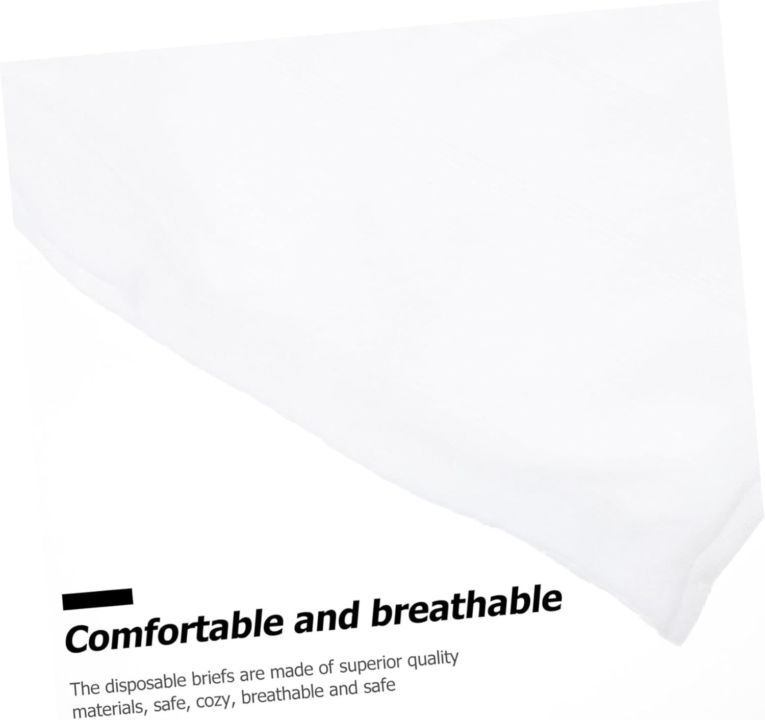 Gatuida 2Pcs Disposable Women Underpants Soft Breathable Elastic Postpartum Care Maternity Underwear for Menstrual Period Spa Sauna Use Comfortable Fit XXL White image number 3