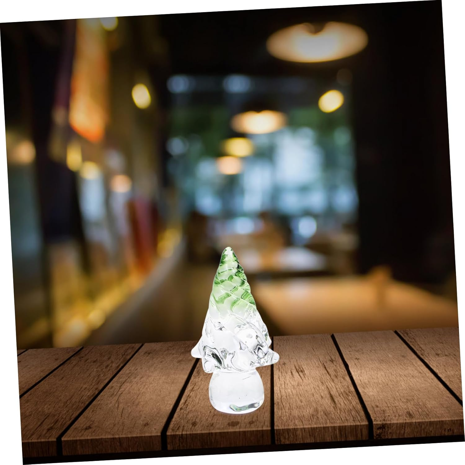 CHILDWEET Small Crystal Christmas Tree Decor Desktop Xmas Tree Statues Holiday Decoration for Fireplace Mantel Ornament image number 6