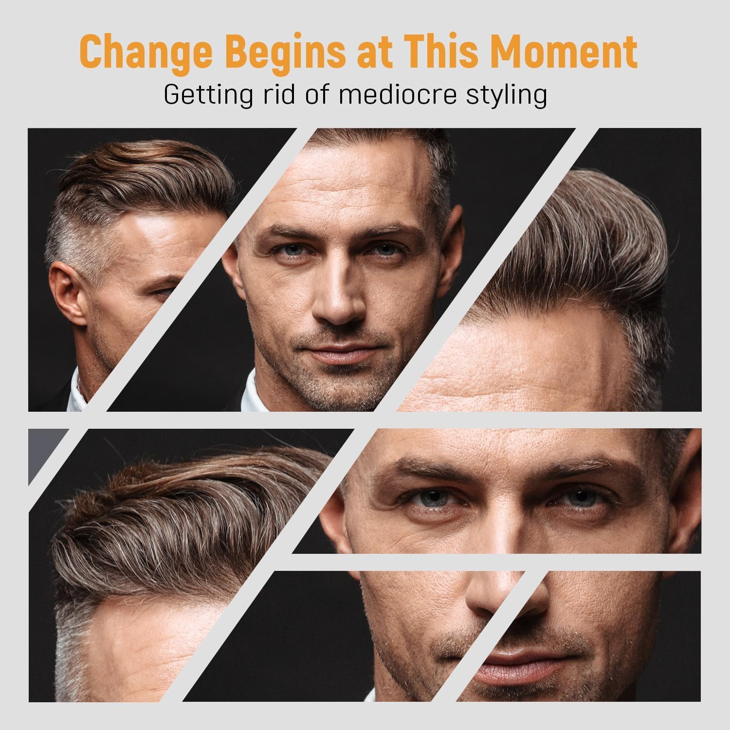 3Pcs Hair Styling Combs Set for Men - Black Barber Wide Tooth Texture Comb for Quiff, Pompadour, Slicked-Back, Fauxhawk, Undercut image number 4