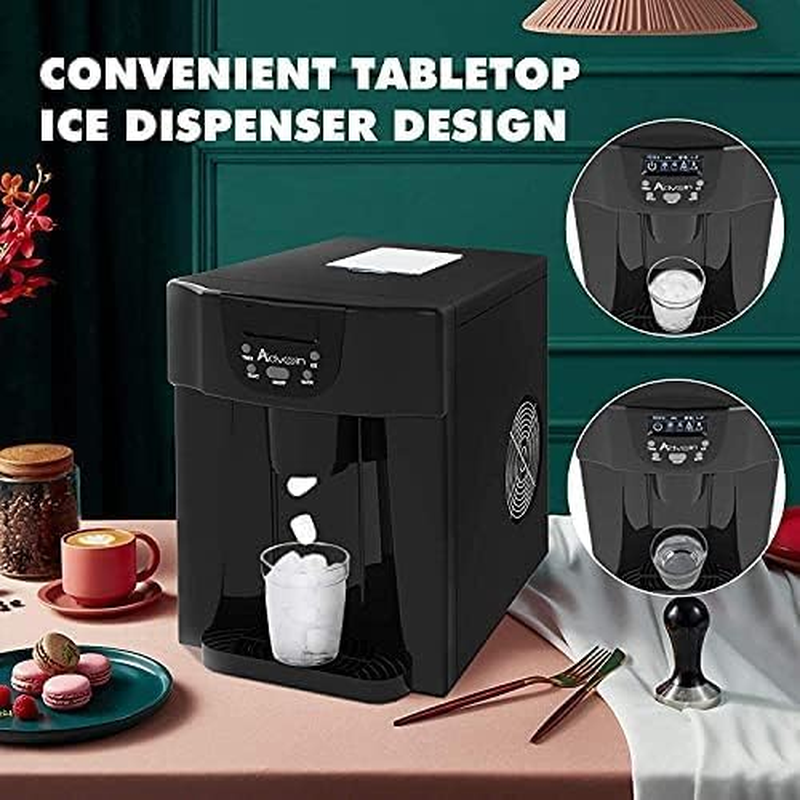 ADVWIN Countertop Ice Maker Built-In Water Dispenser, 12KG/24H, Portable Ice Cube Machine for Home, Bar, Party image number 6