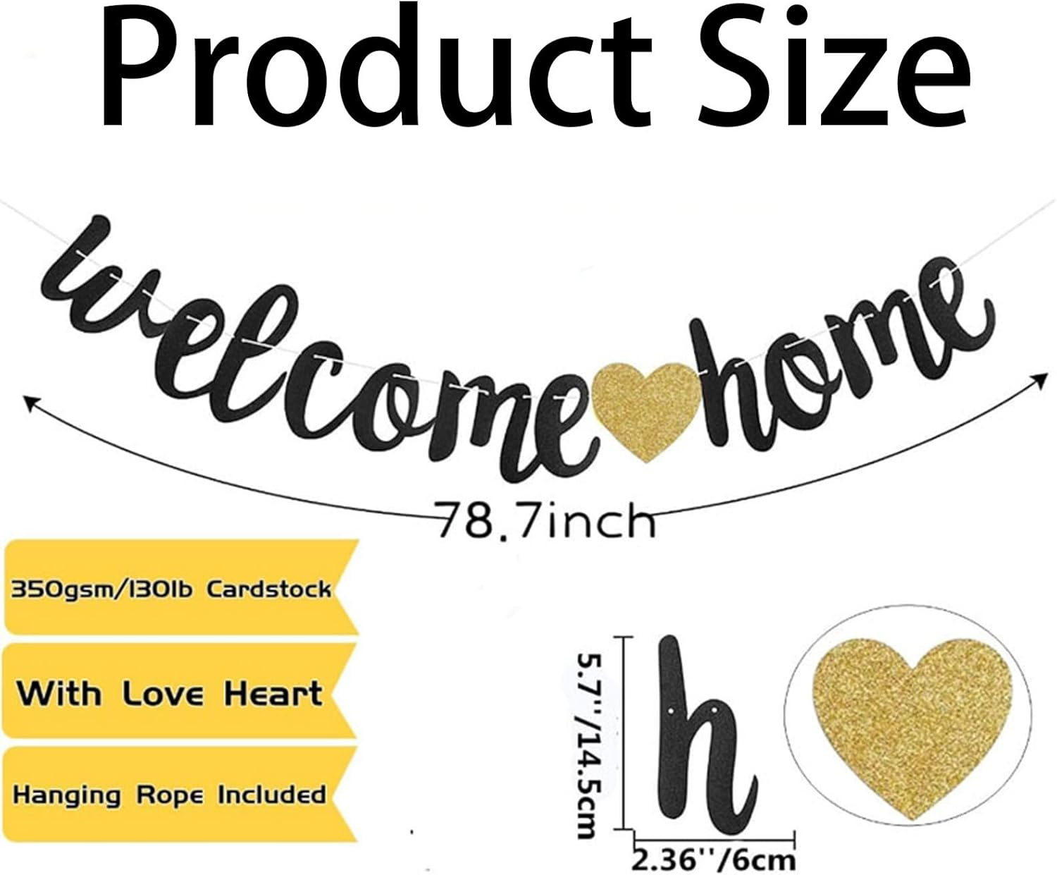 12 PCS Welcome Home Banner, Military Homecoming Decorations, Welcome Home Party Decor Set with Banner, Garland and Balloons, Ideal for Housewarming and Family Celebrations. image number 3