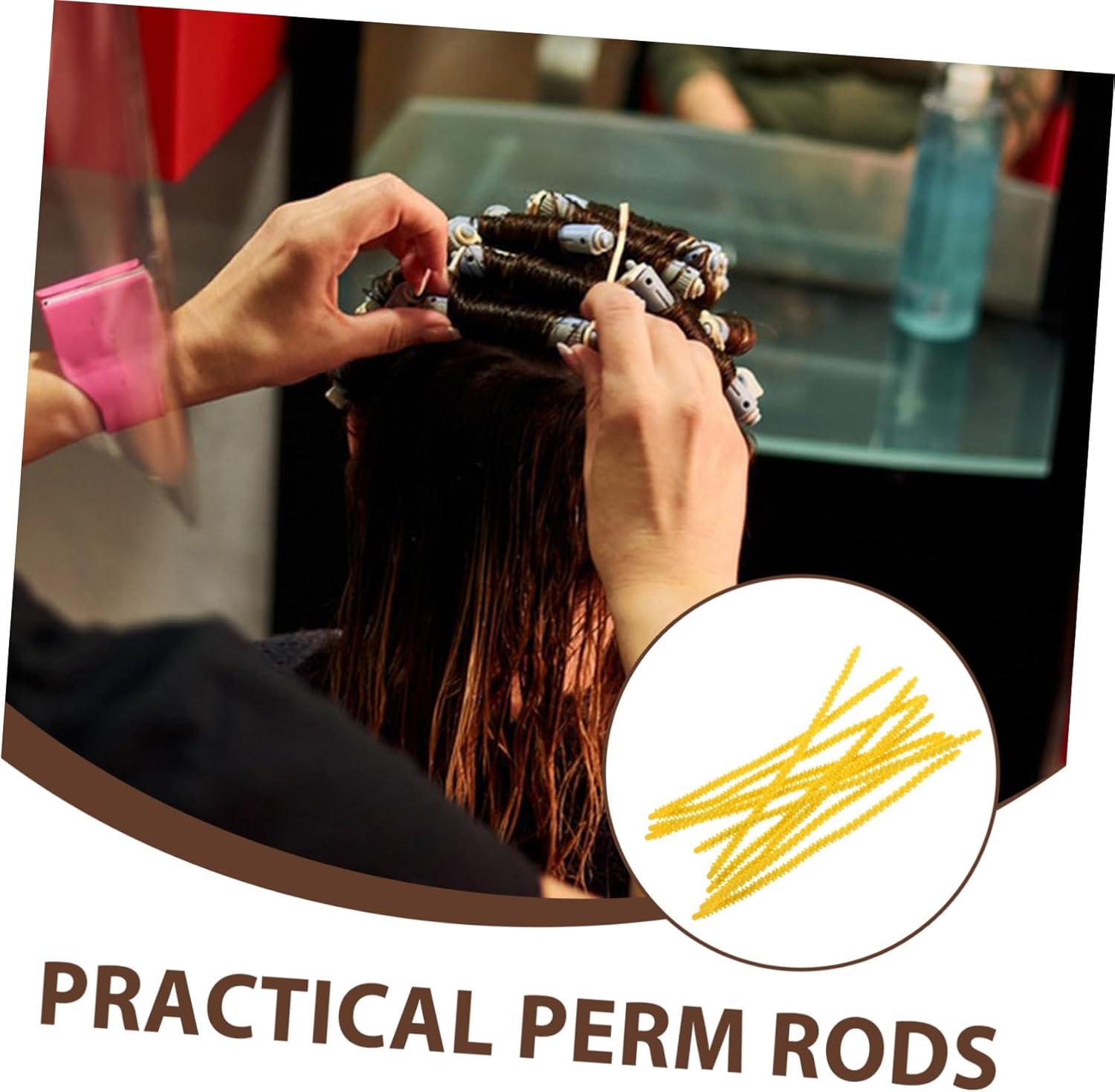 BAZEITFLOW 10Pcs Silicone Perm Rods for Hair Curling Tools Reusable Spiral Hair Rollers for Salon Home Use Flexible Curling Perm Rods image number 5