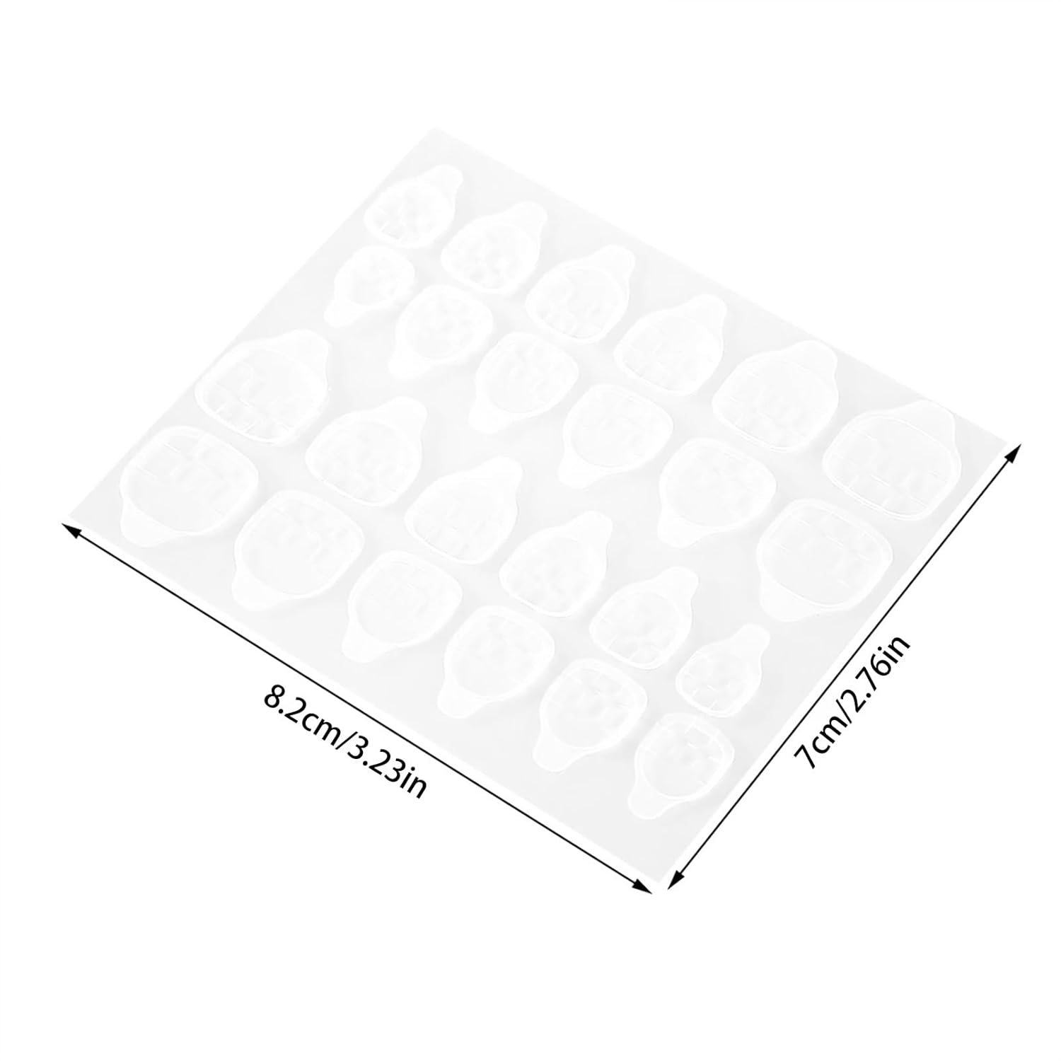 Breathable Adhesive Tabs Fake Nail Glue Sticker, Double Sided Adhesive Nail, 10 Sheets Transparent Double-Sided Adhesive Tapes Toenail Toe Nail Sticker Nail Glue Sticker False Nail Tips