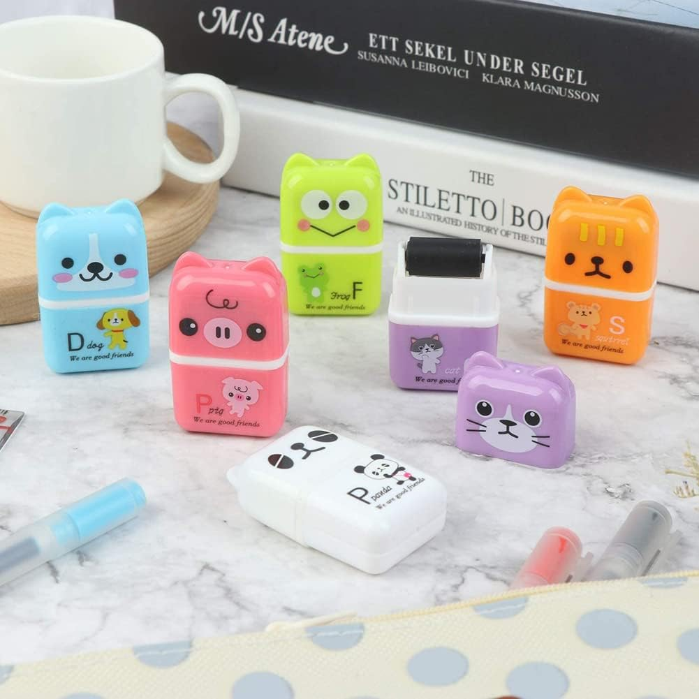 Cute Pencil Erasers for Kids, 24 Count & 6 Colors, White, Purple, Blue, Green, Pink, Orange, Fun Party Favor & School Supplies, Kawaii Drawing Eraser for Boys and Girls (SZE24B) image number 2