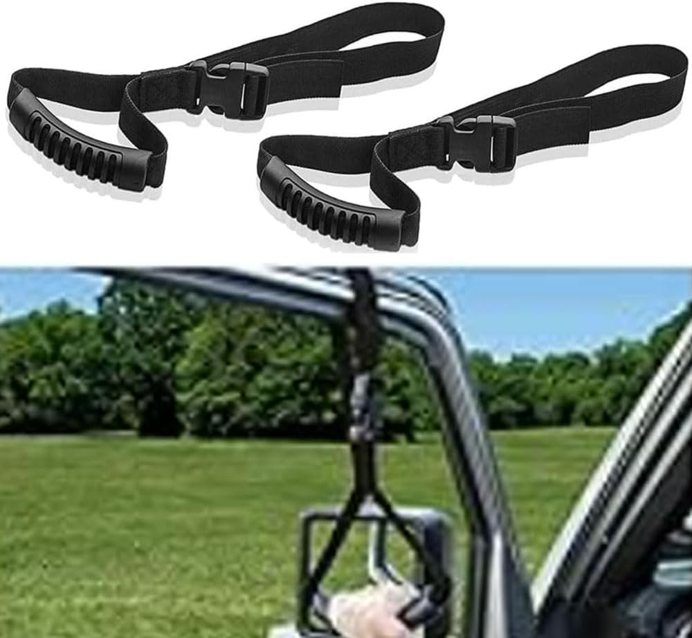 2PCS Car Grab Handle,Car Accessories Auto Cane Grab Handle Adjustable Standing Aid Safety Handle,Universal for Most Car,Truck, Suv(Black) image number 2