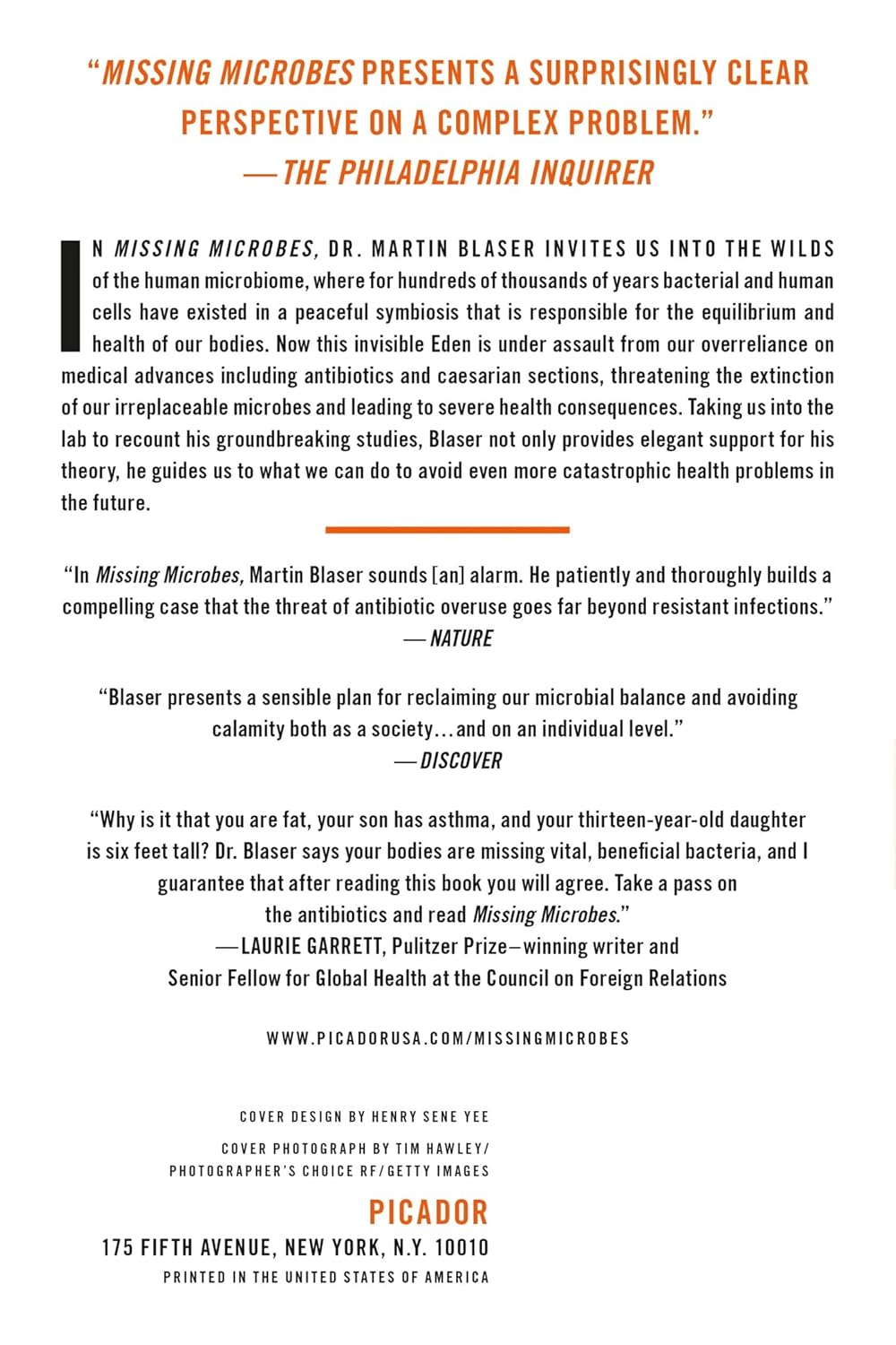 Missing Microbes: How the Overuse of Antibiotics Is Fueling Our Modern Plagues